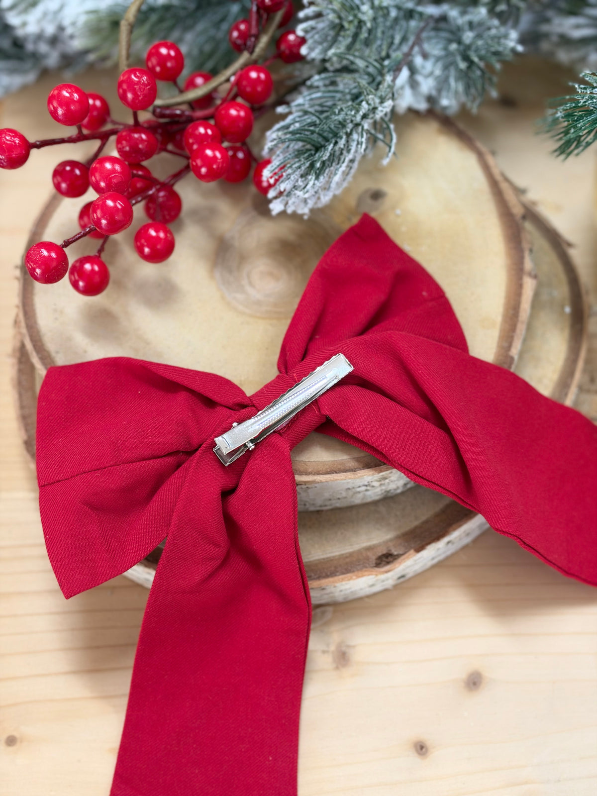Christmas Bow Clip