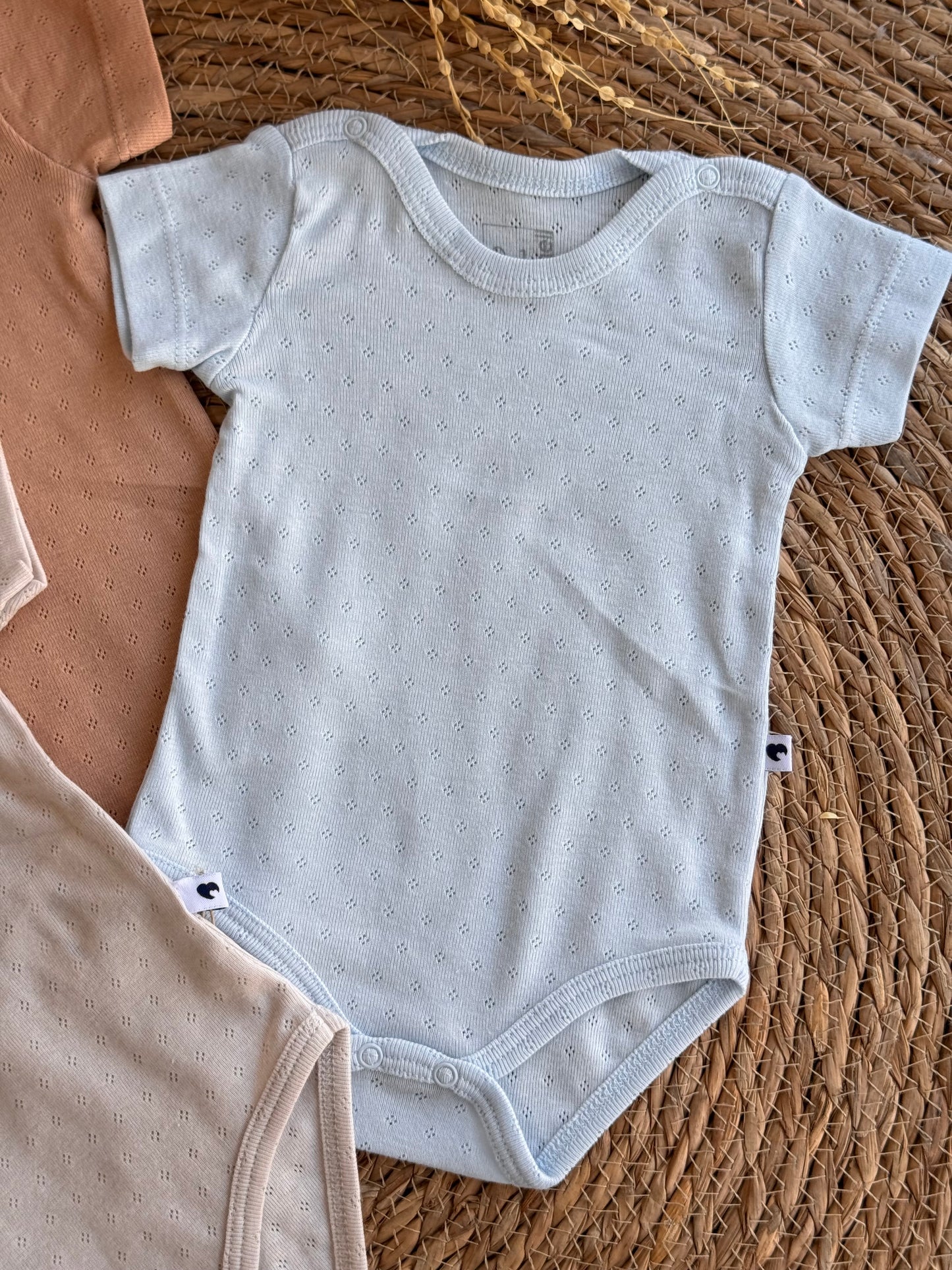 Soft Breeze Pointelle Bodysuit Set of 3pcs