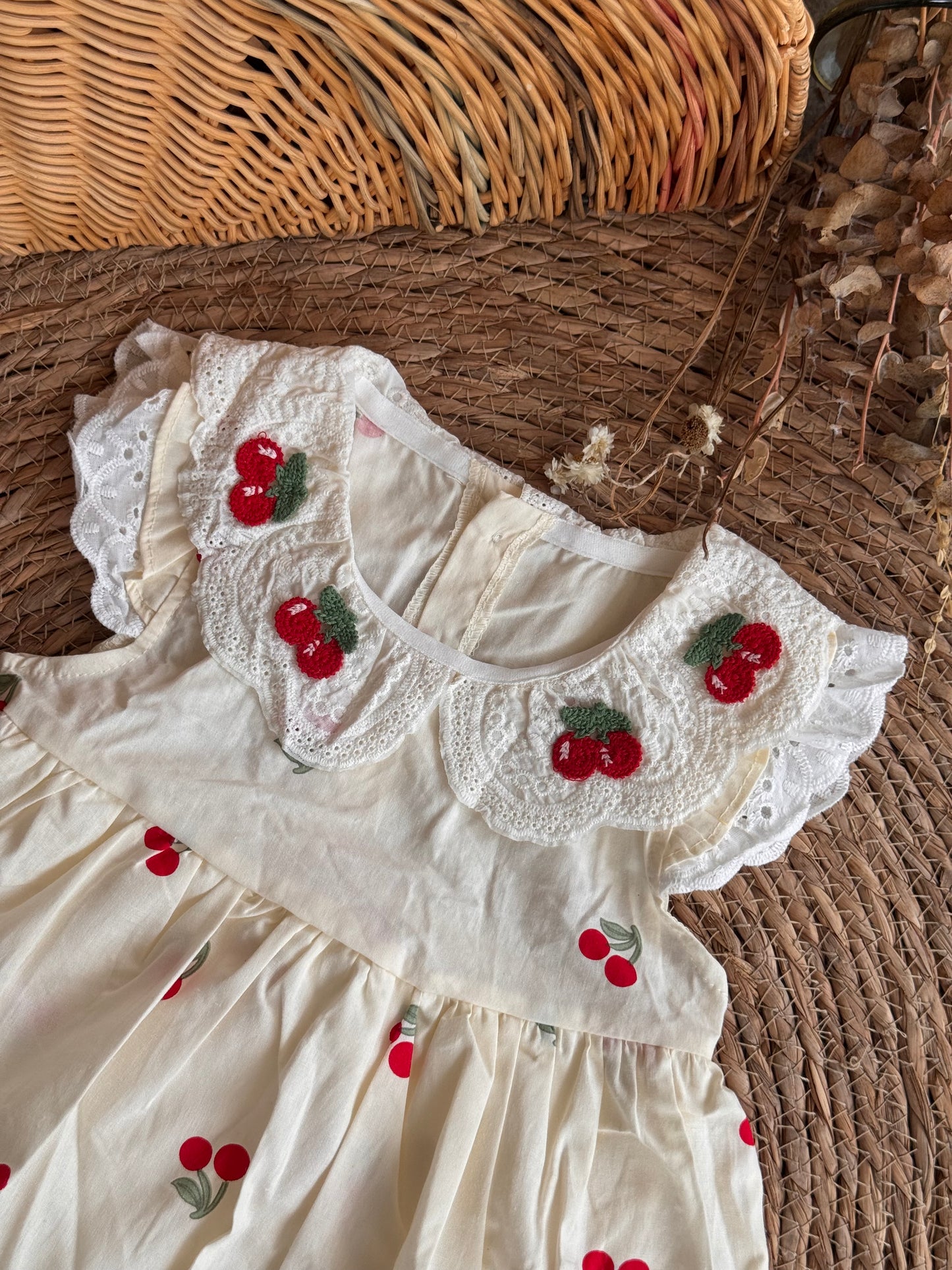Cherry Lace Romper