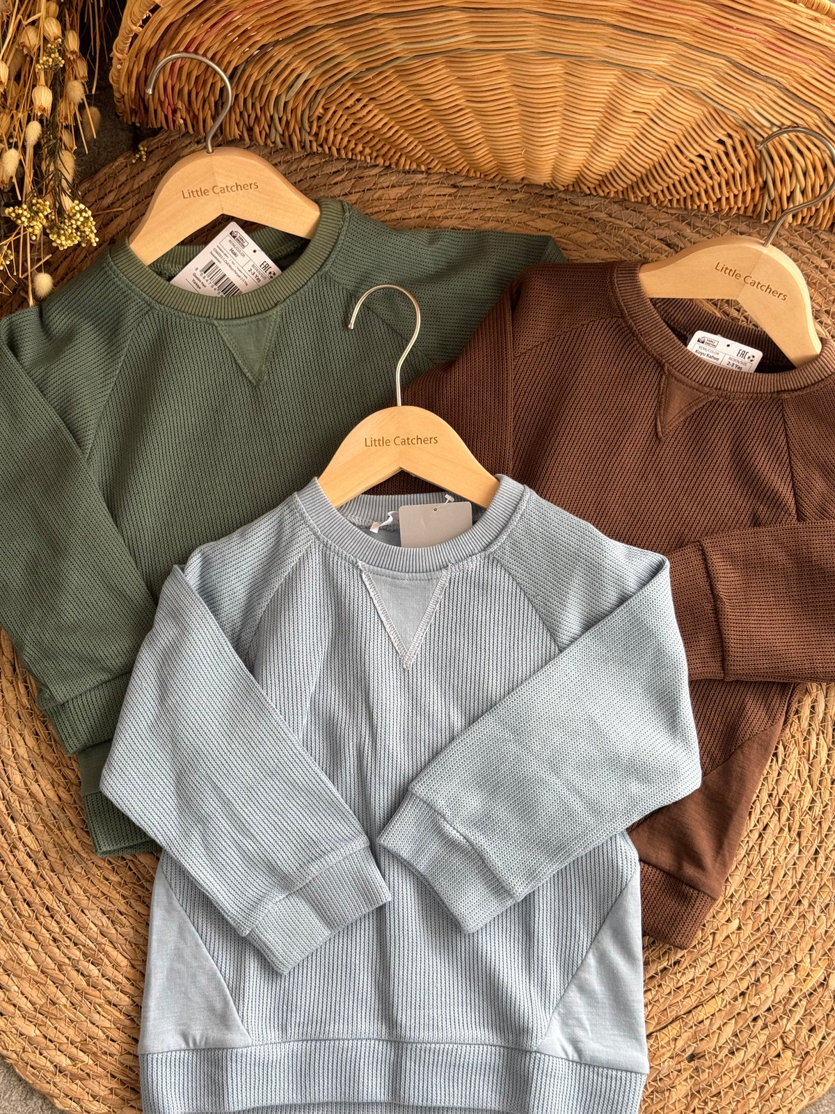 Ribbed Crewneck Sweatshirt