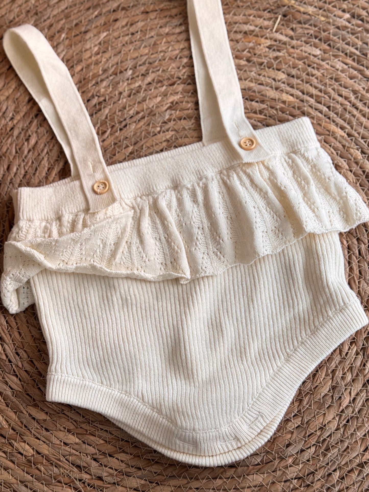 Meadow Ruffle Knit Romper