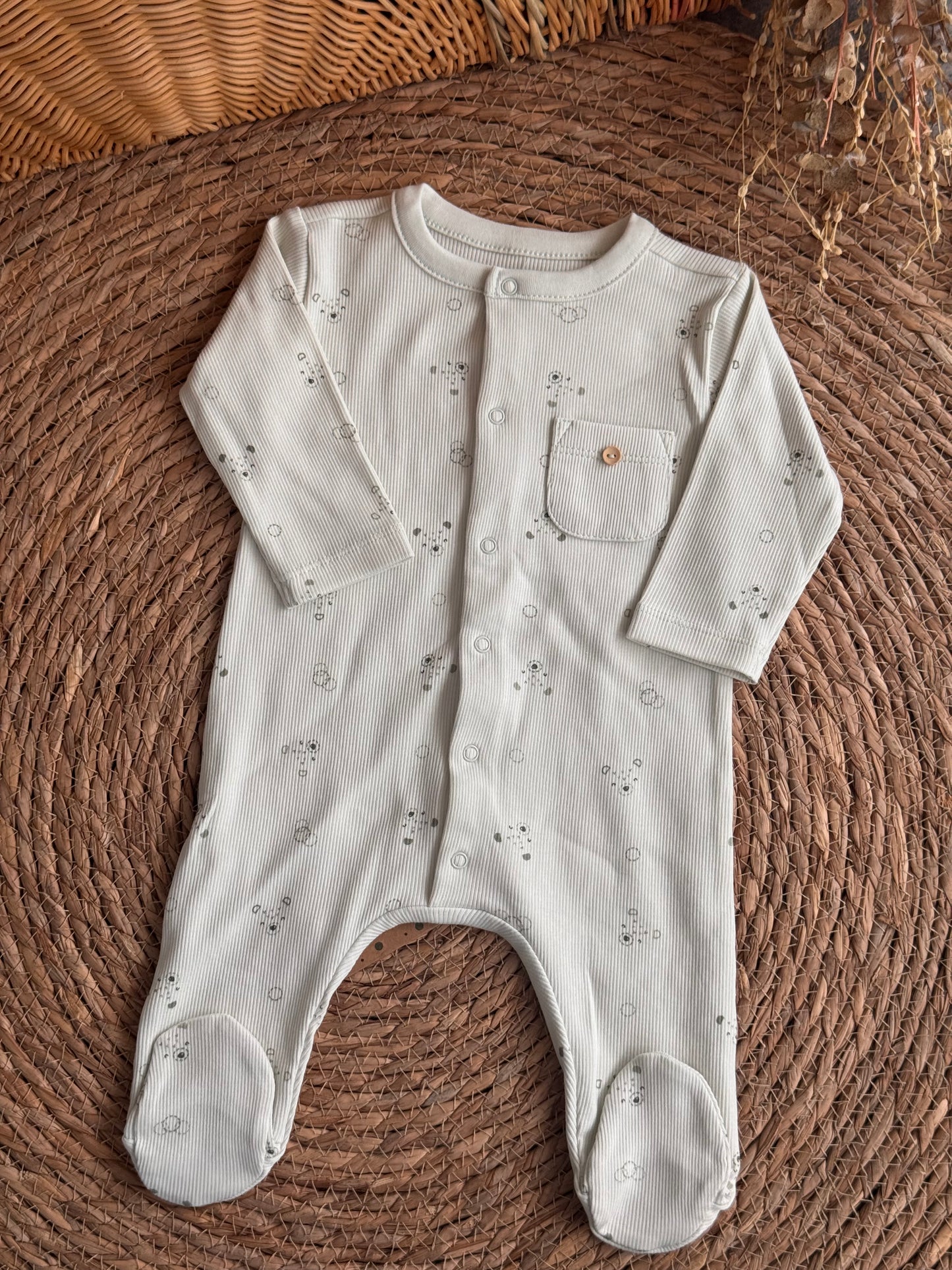 Tiny Explorer Sleepsuit- Mint