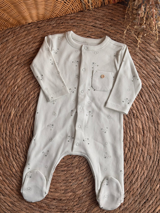 Tiny Explorer Sleepsuit- Mint