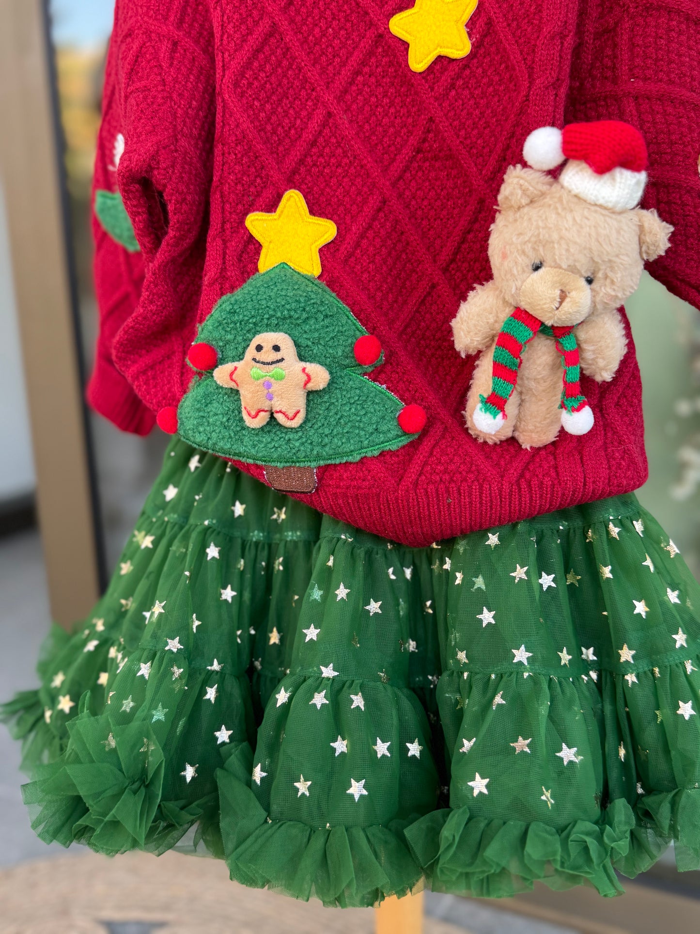 Christmas Star Tulle Skirt Set