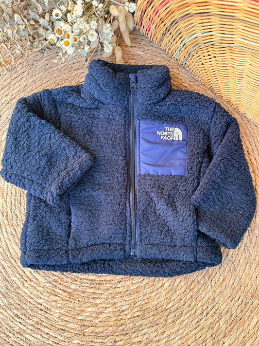 Kids Sherpa Fleece Jacket – Navy