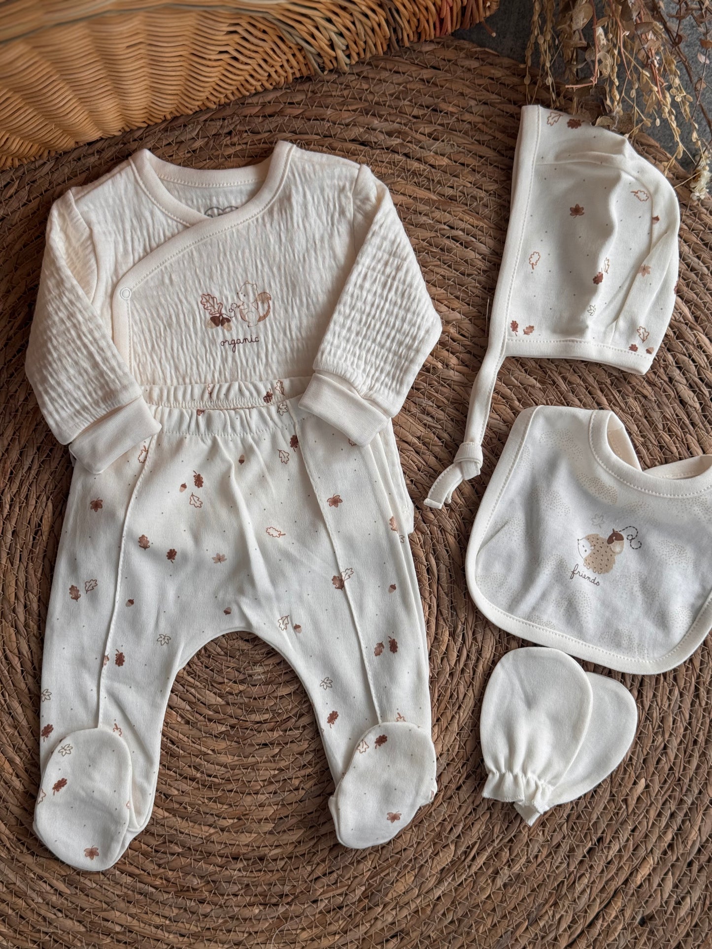 Little Woodland Organic Set 🍂🤍