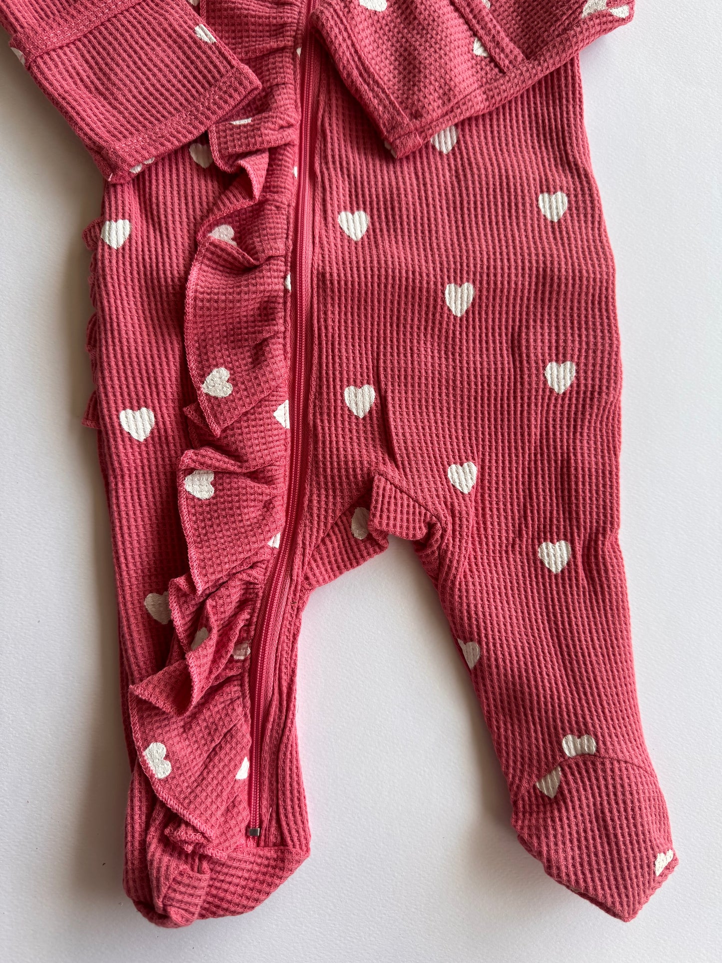Tiny Heart Overall-Pink