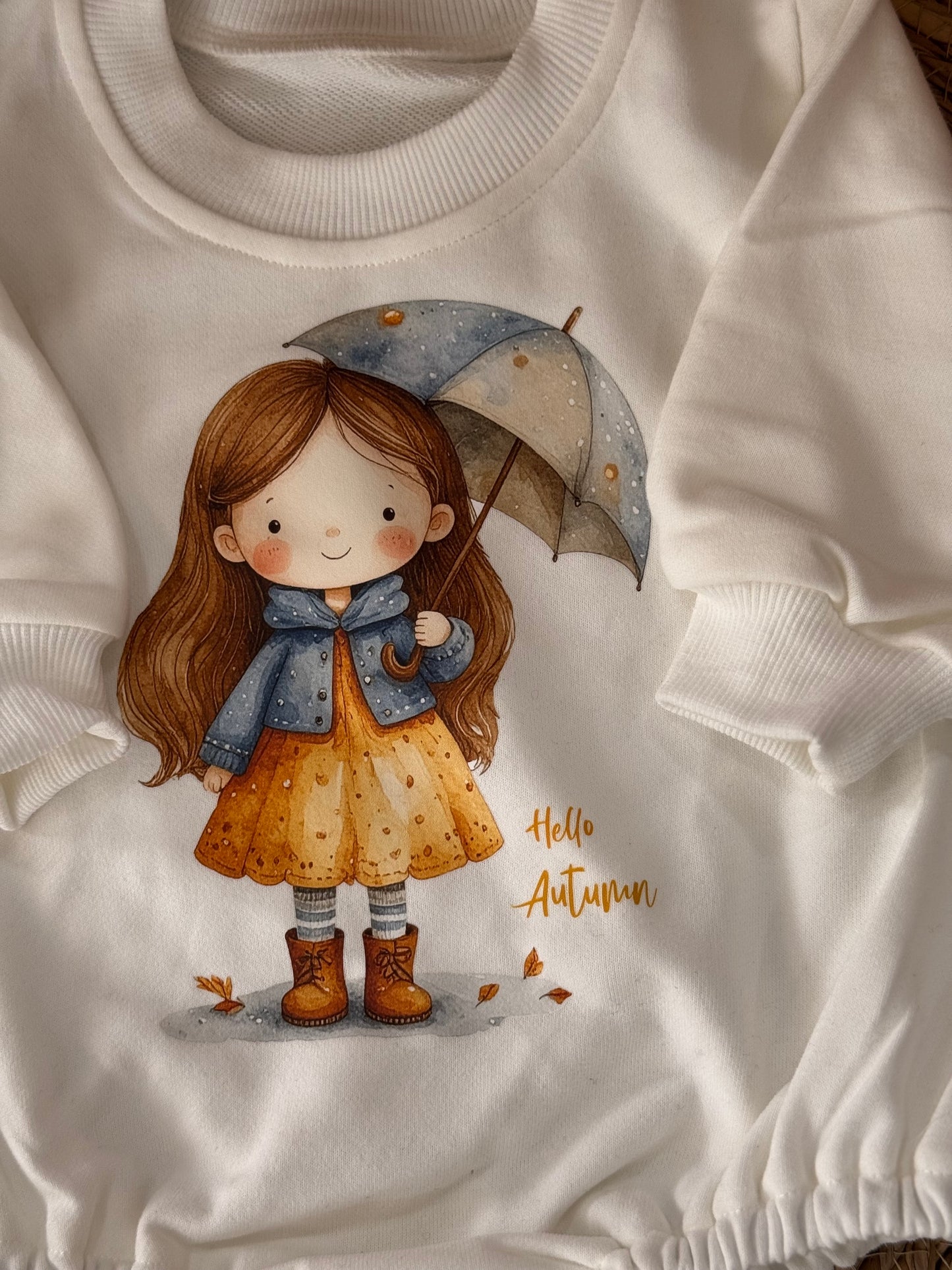 Hello Autumn baby romper