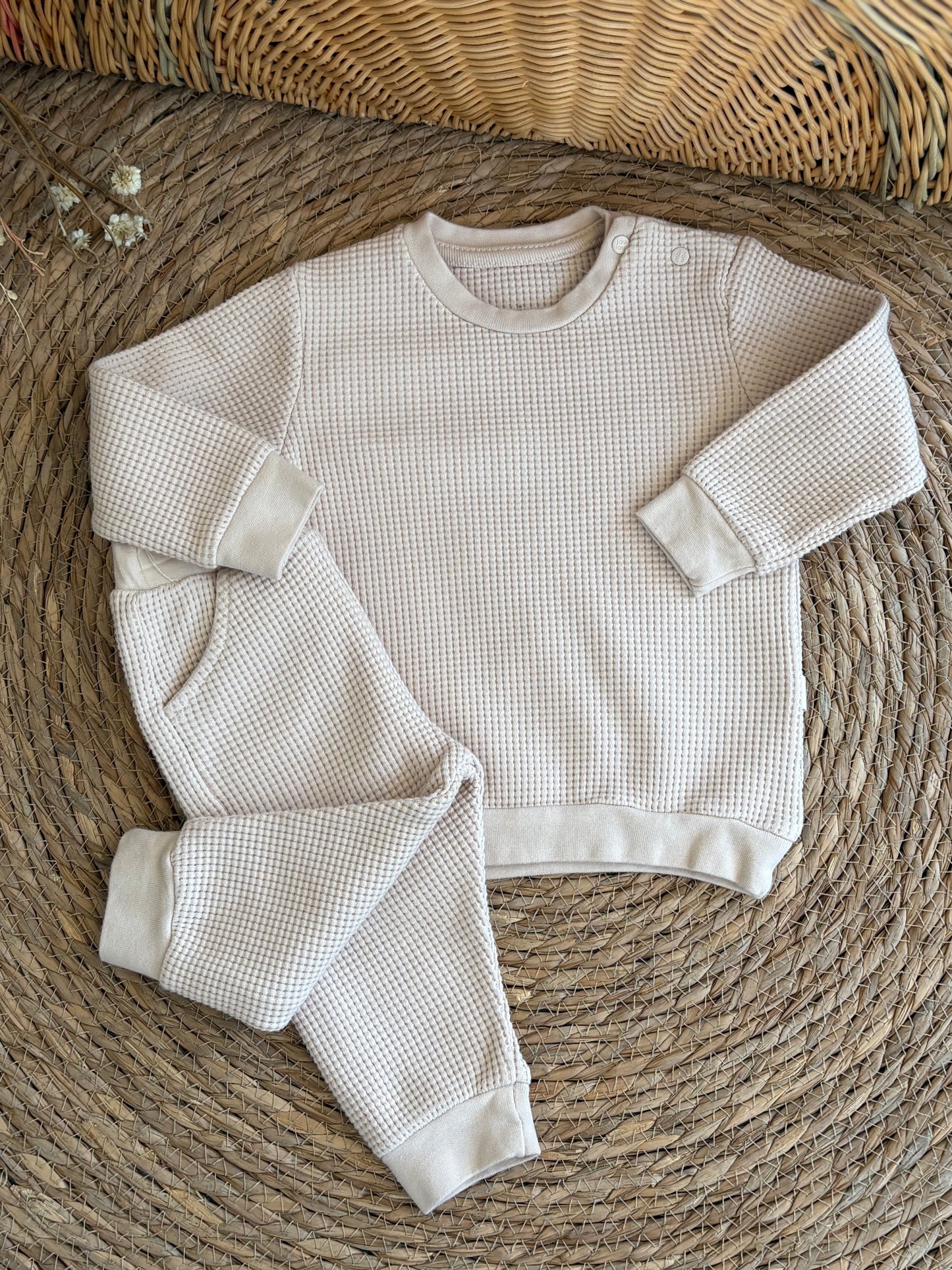 Waffle Set-Beige