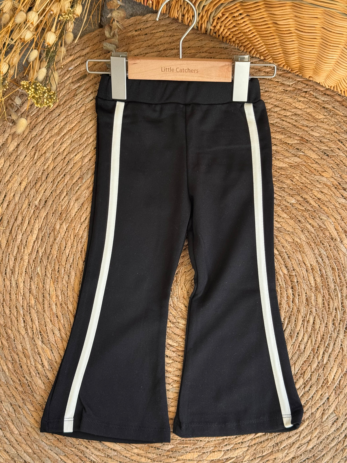 Wide-Leg Legging-Black