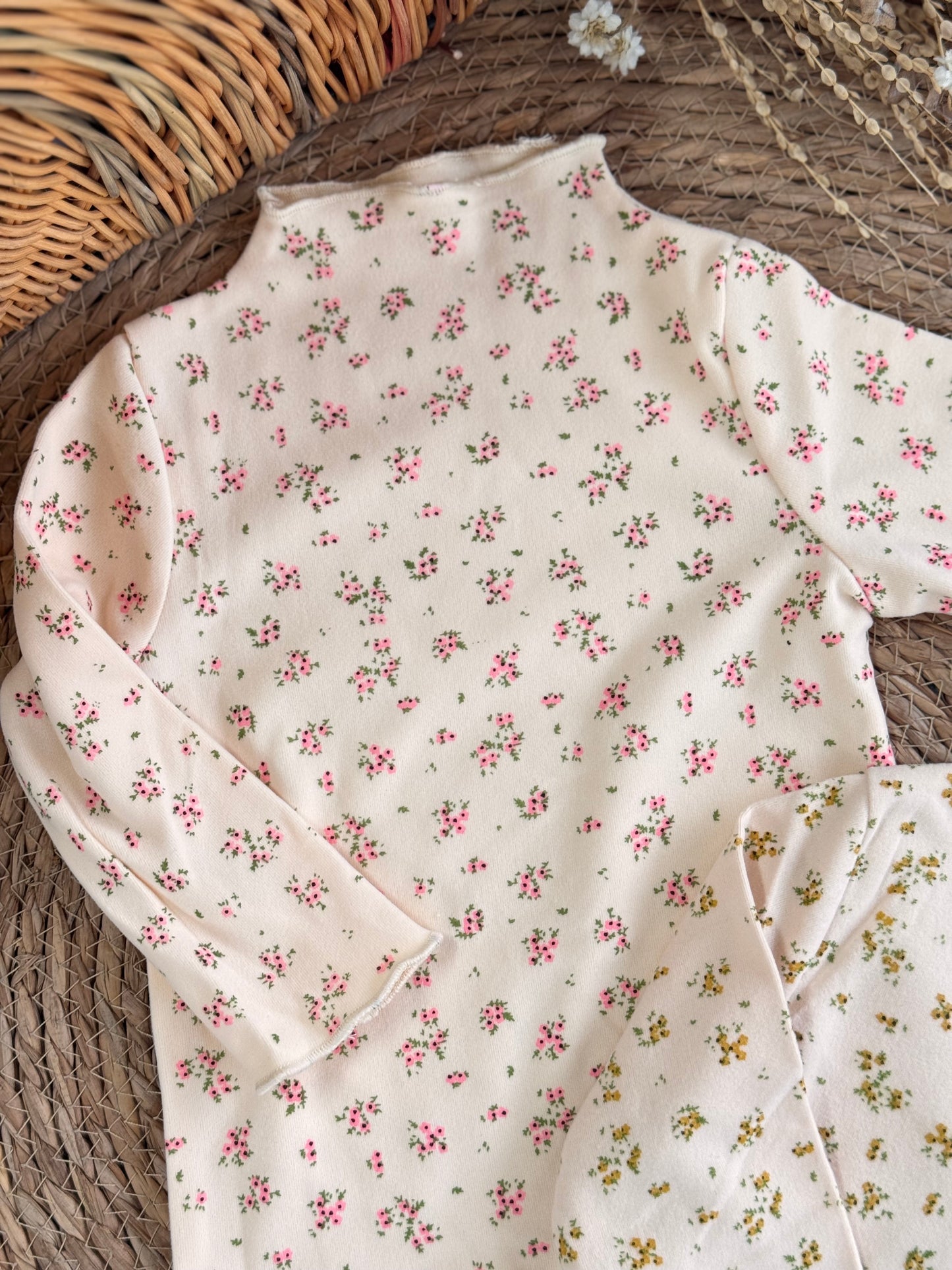 Little Blossom Ribbed Top