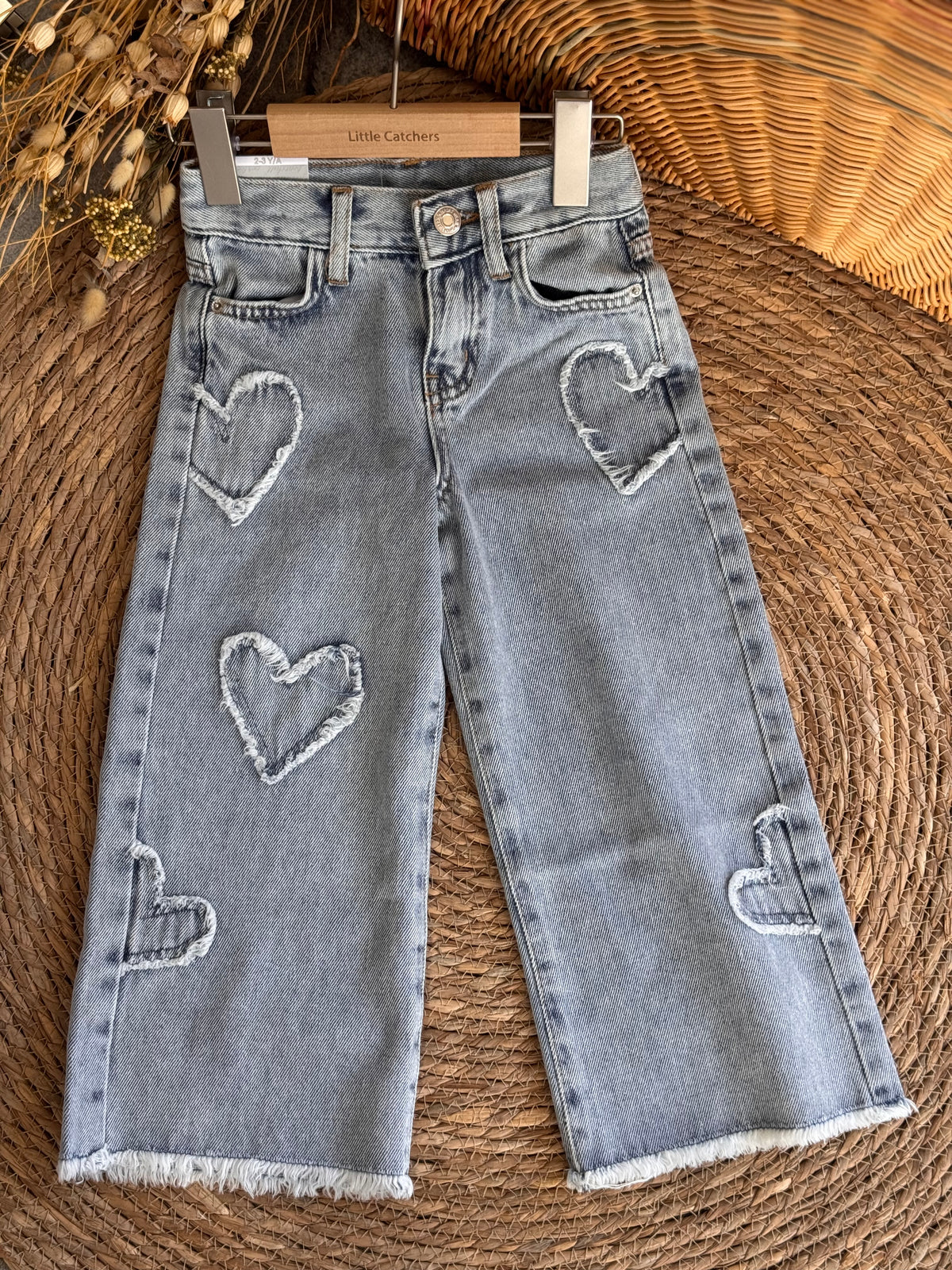 Heart Denim Pants