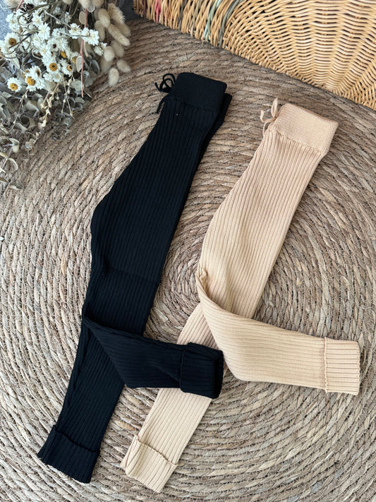Ribbed Knit Leggings 🌿