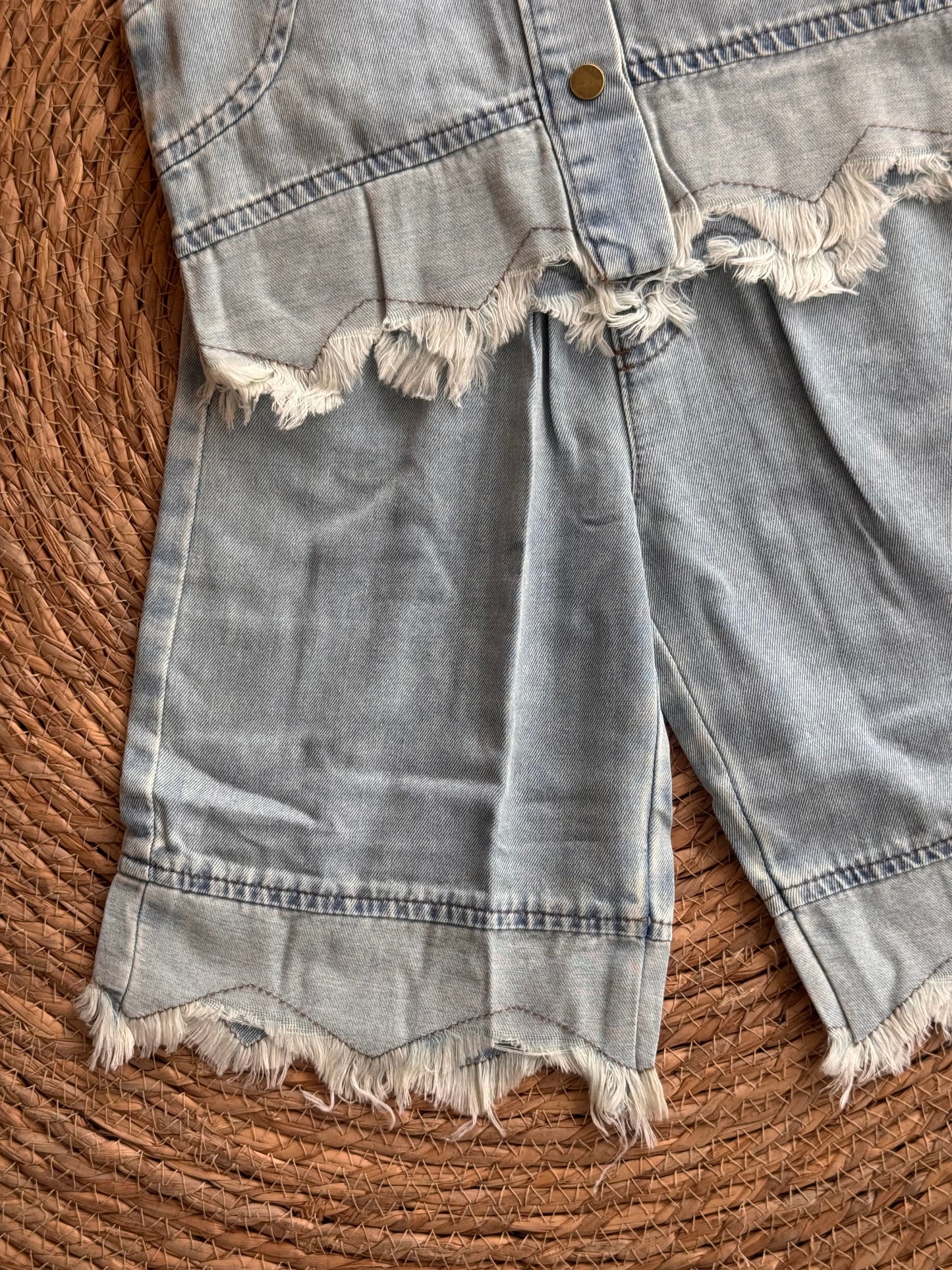 Frayed Edge Denim Set