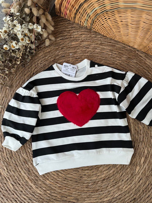 Love Stripe Sweatshirt ❤️