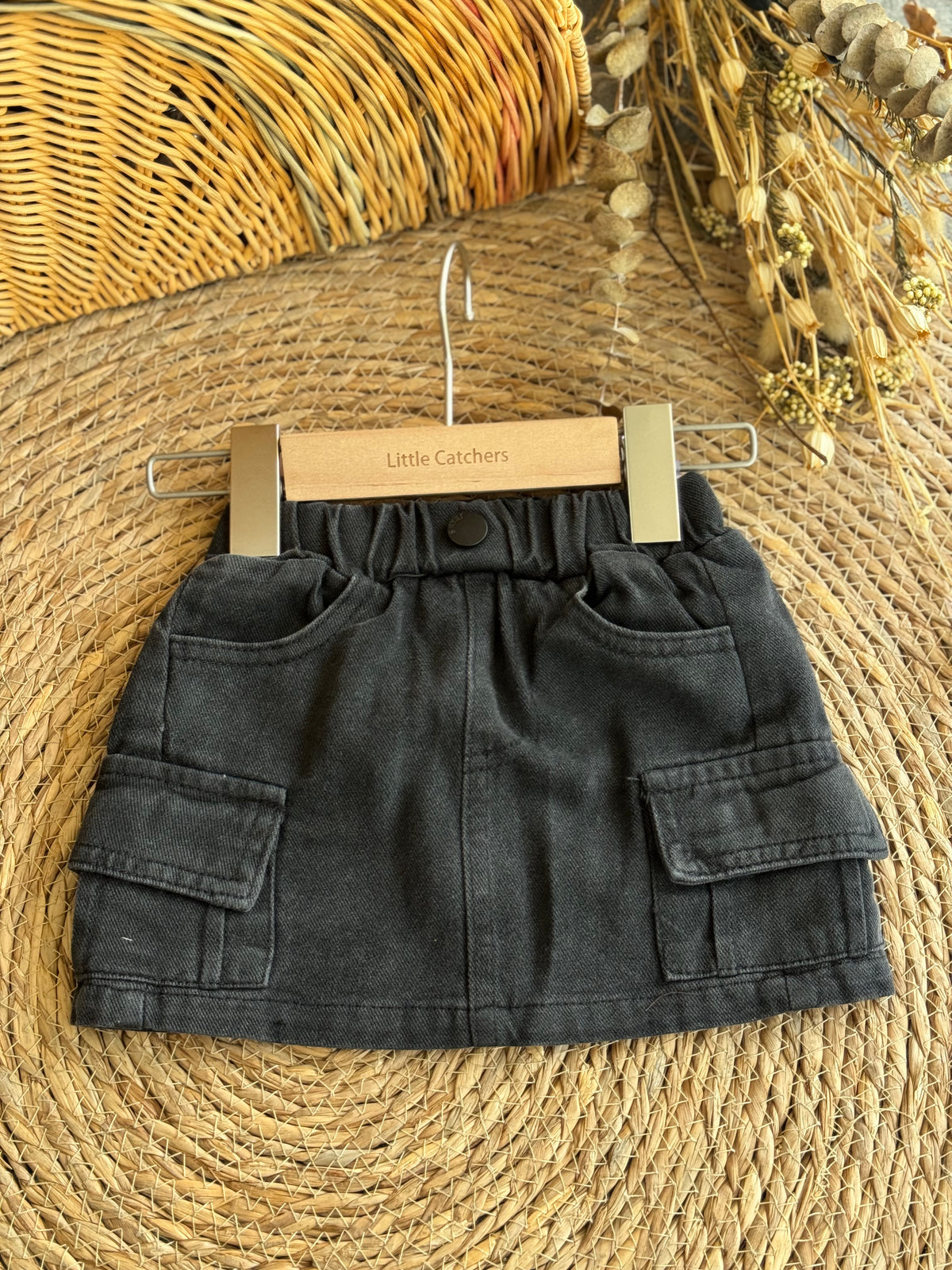 Cargo Black Skirt