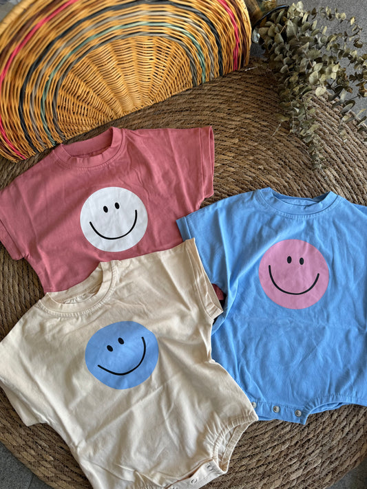 Happy face romper