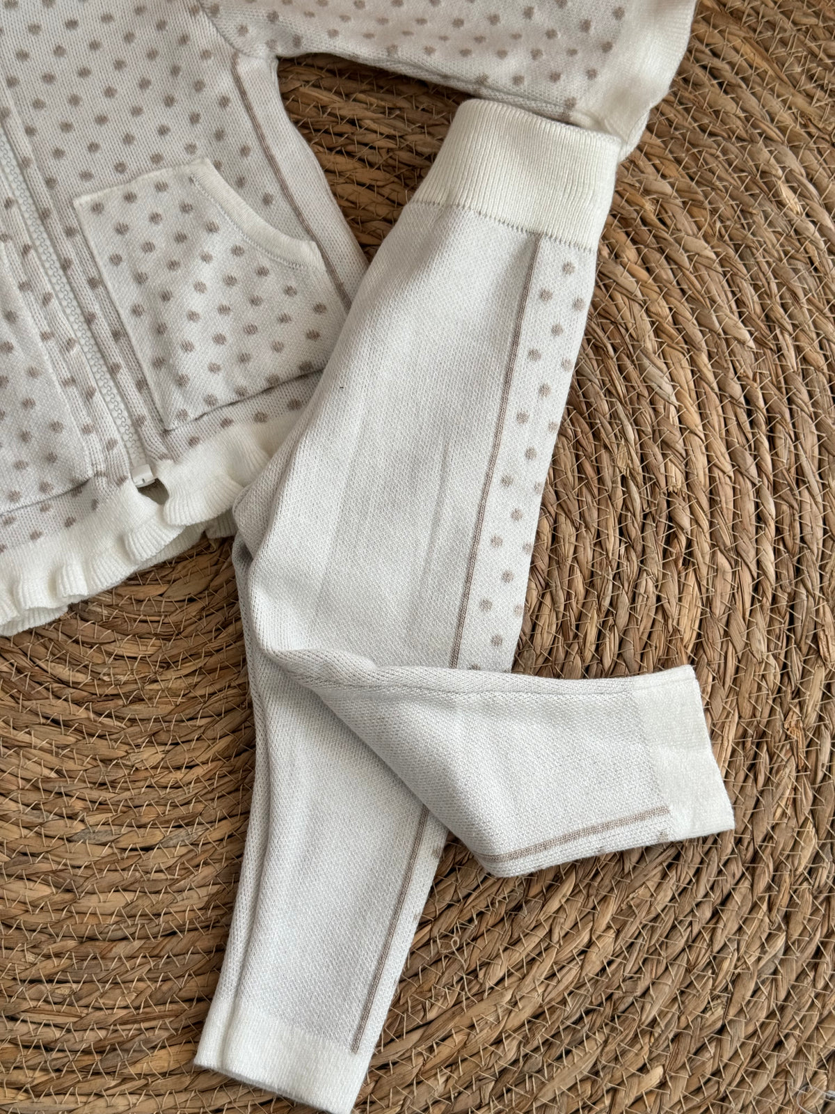 Polka Dot White Set
