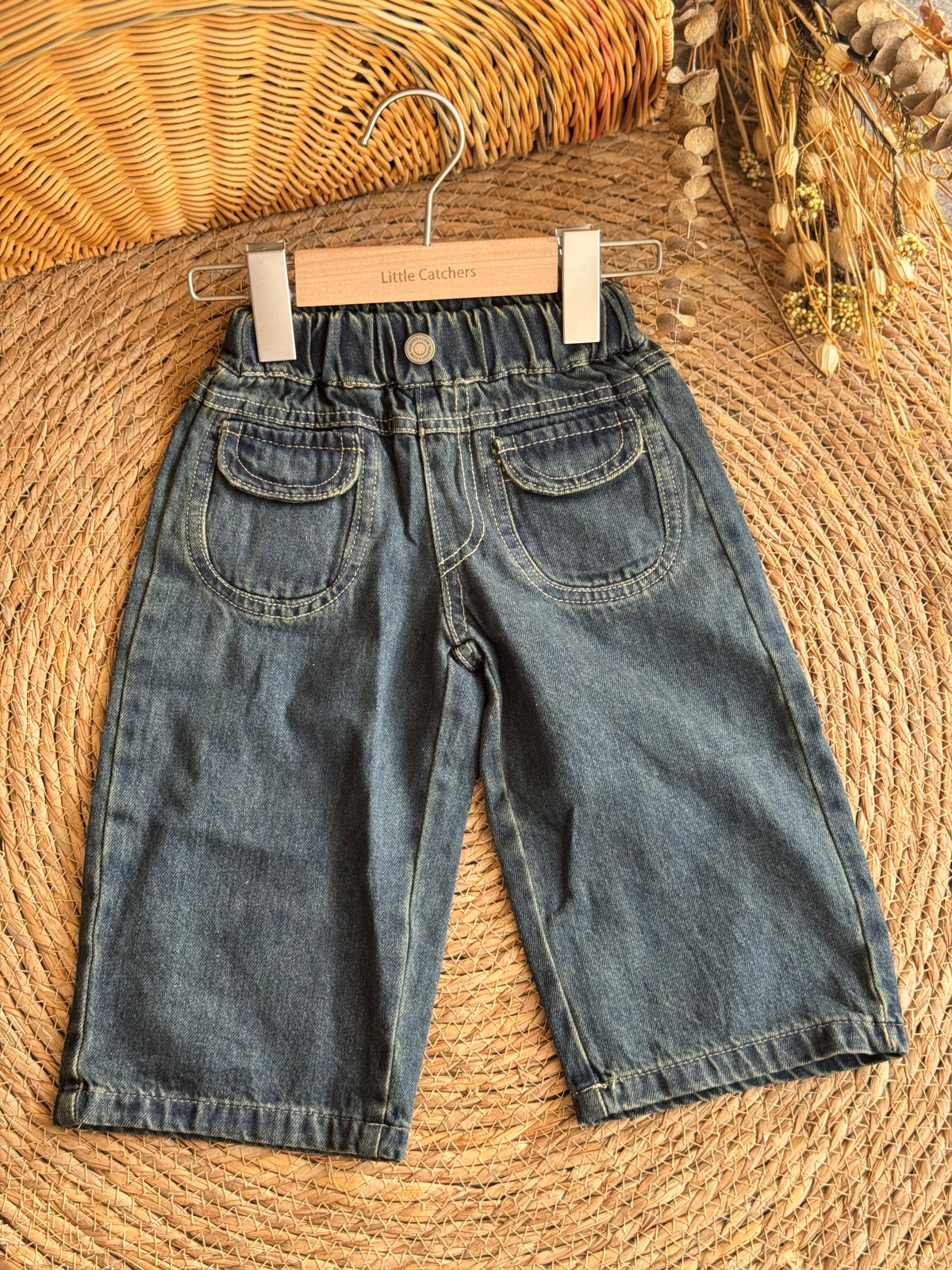 Front Pocket Denim Pants