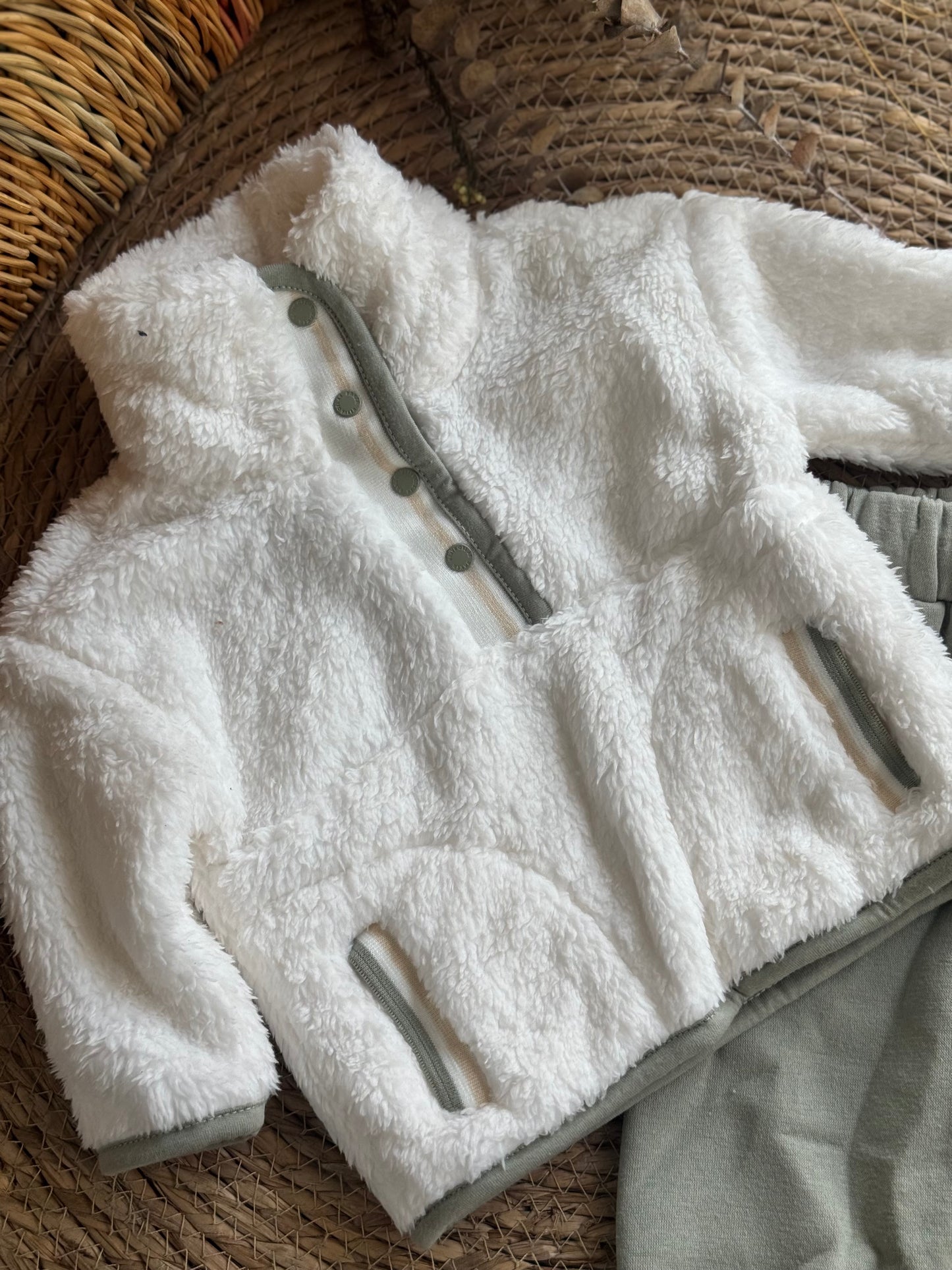 Sherpa Jogger Set - Sage Green