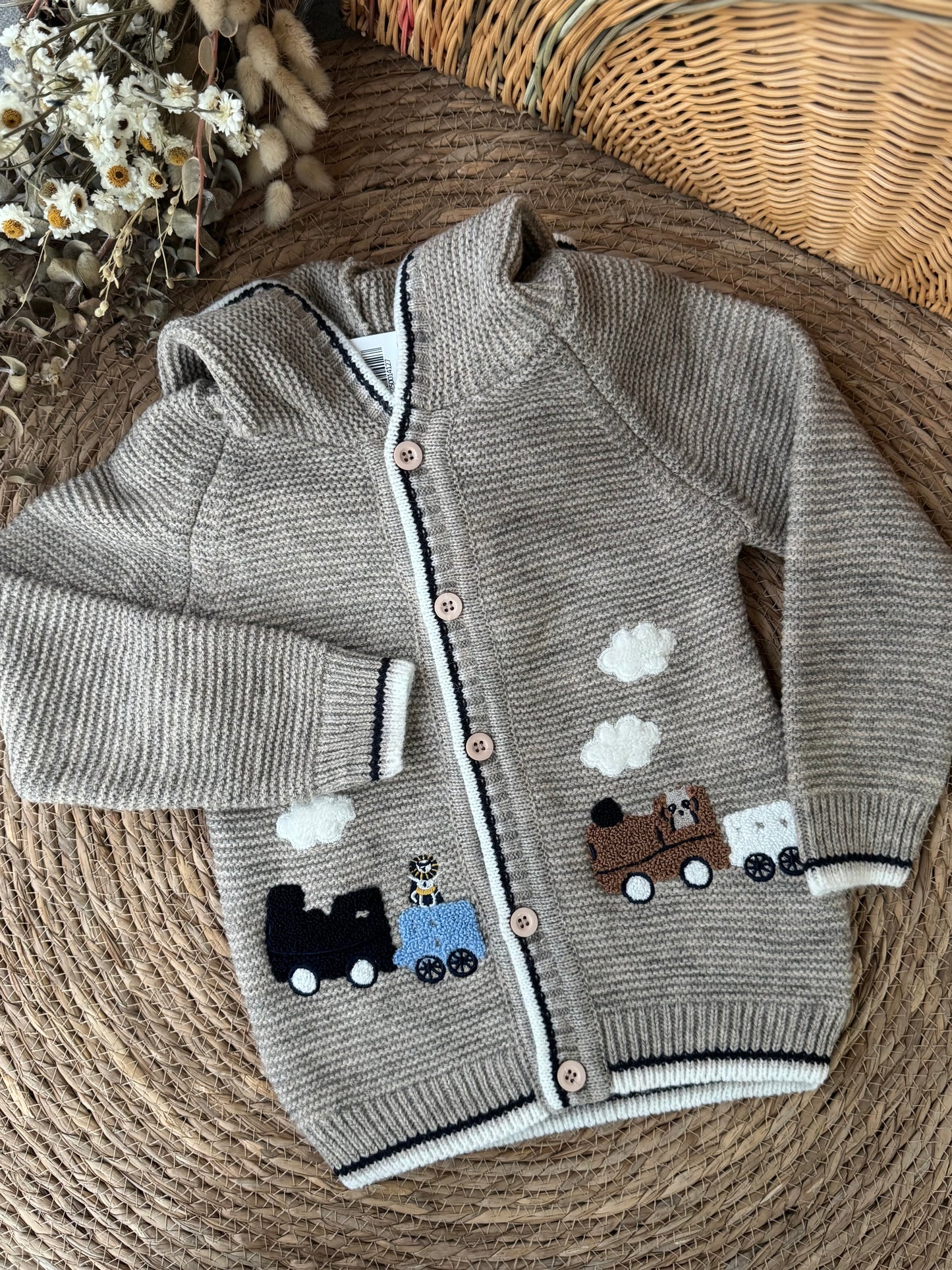 Choo Choo Knit Cardigan 🚂