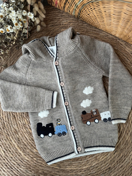 Choo Choo Knit Cardigan 🚂