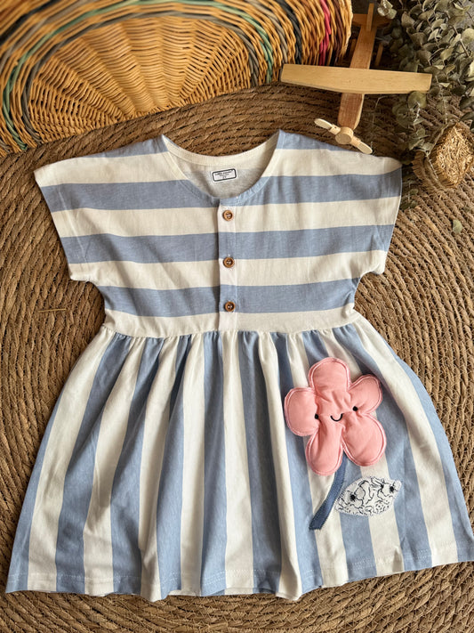 Flora blue dress