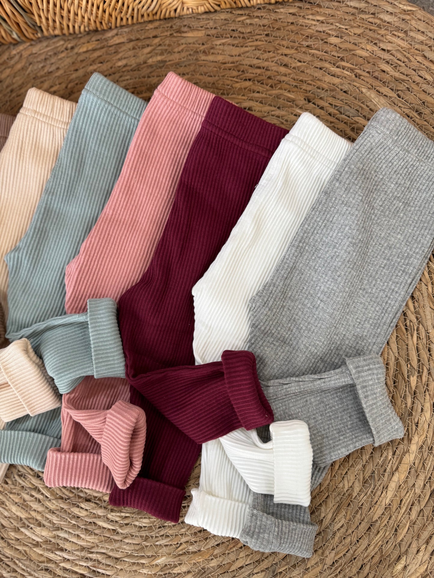 Ribbed Cotton Leggings
