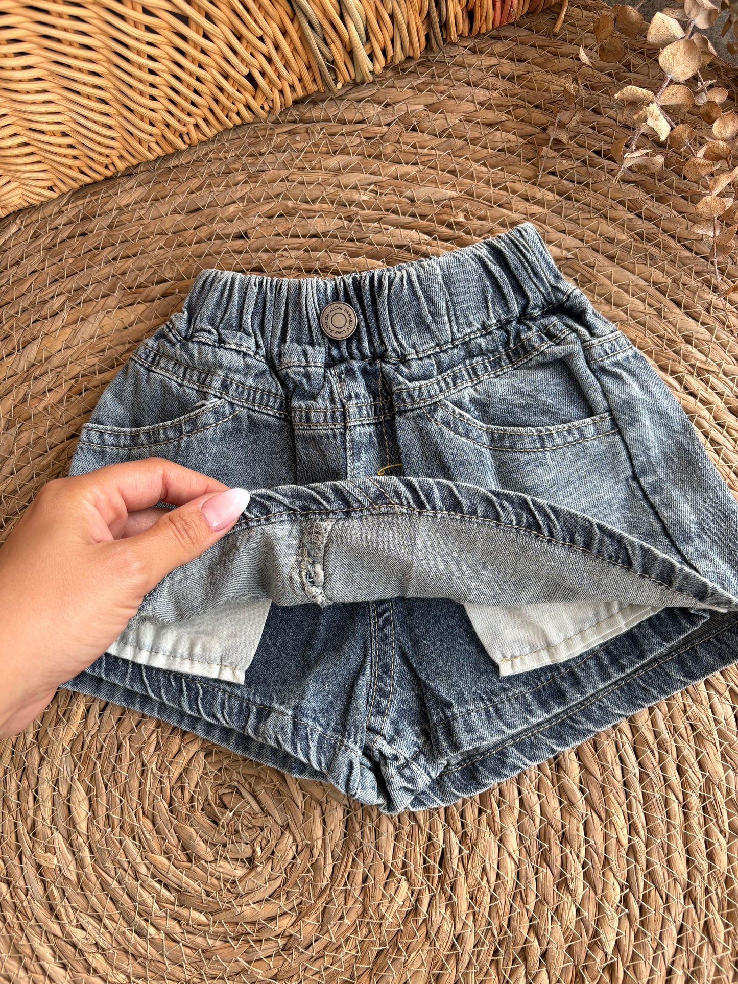 Denim Skort