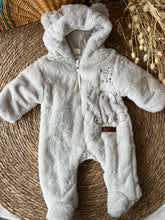 Load image into Gallery viewer, Baby Bear Furry Overall-Beige

