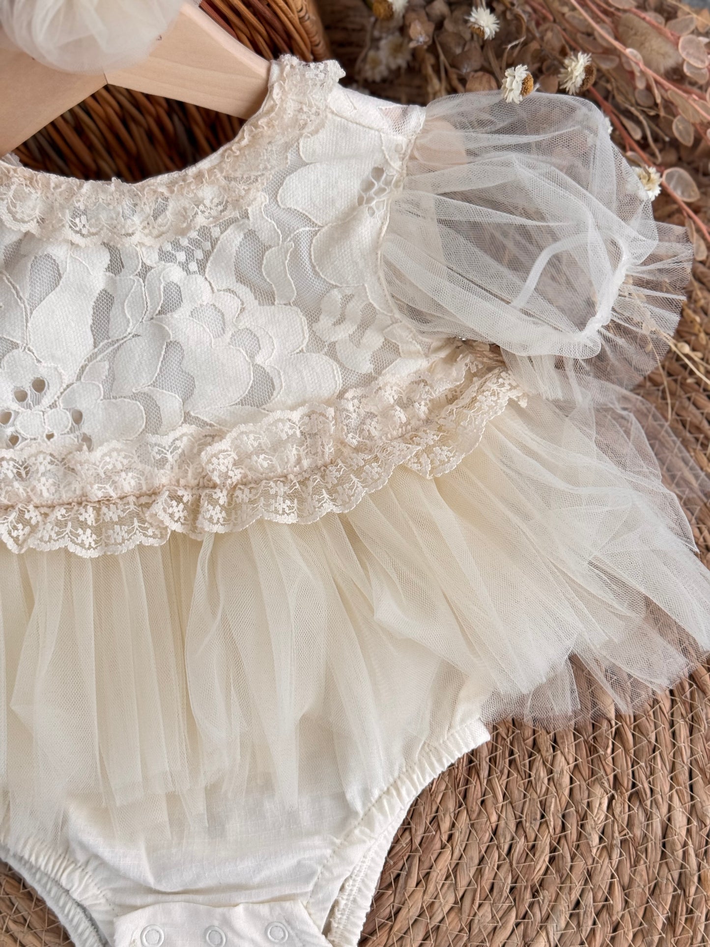 Vintage Pearl Tulle Set