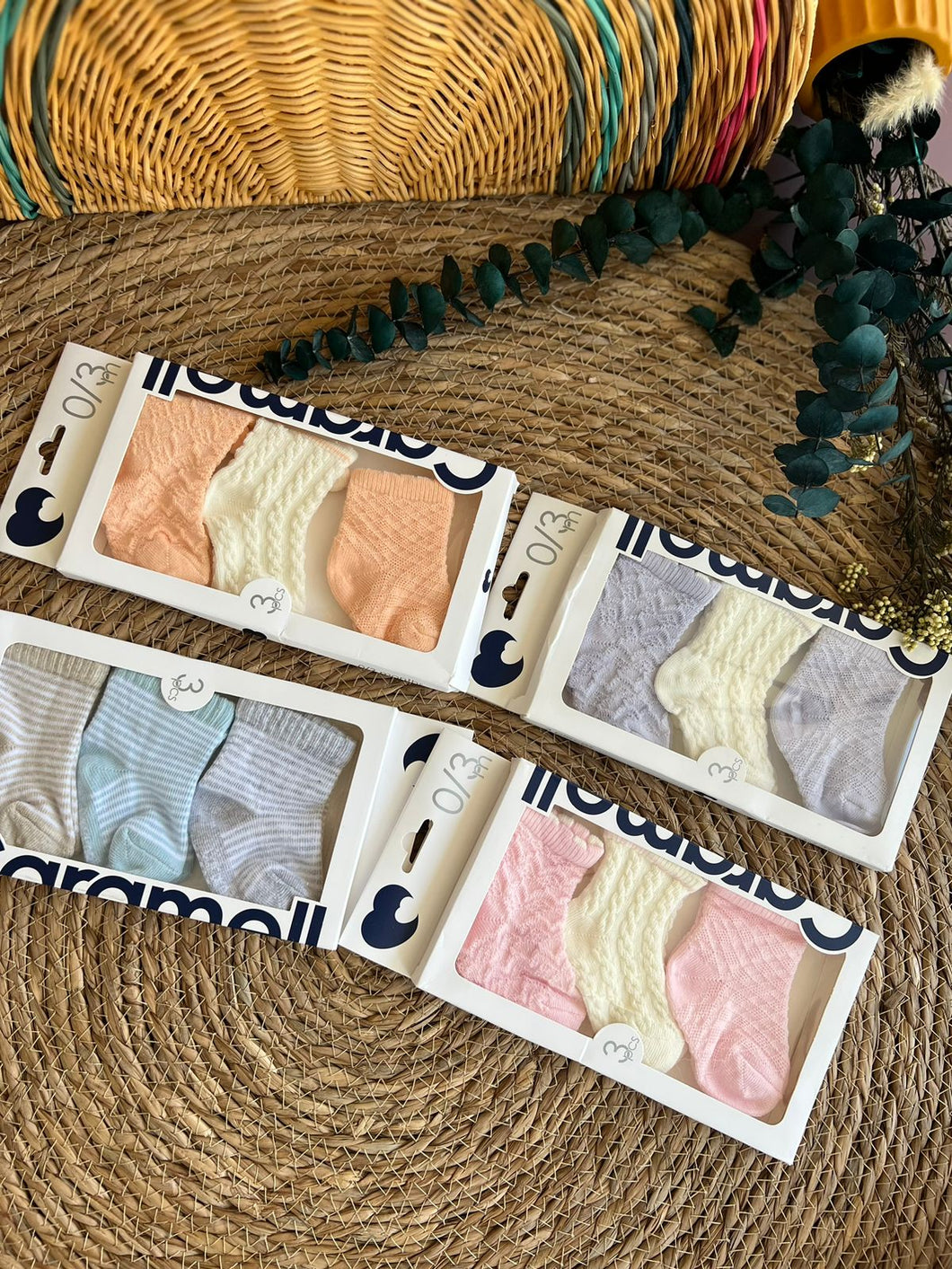 Pastel Color Socks-Set of 3