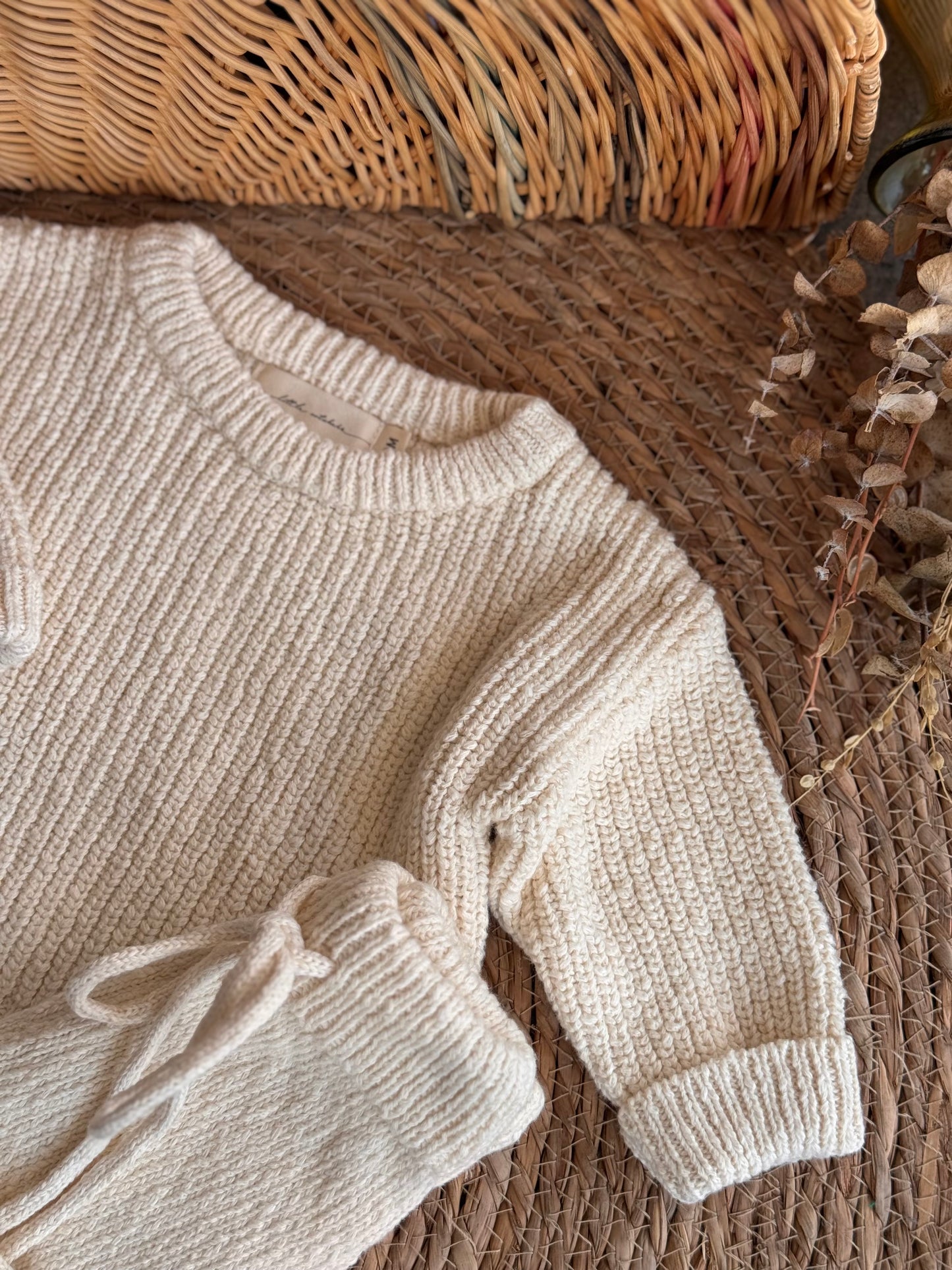 The Cozy Cotton Knit Set
 – Off White