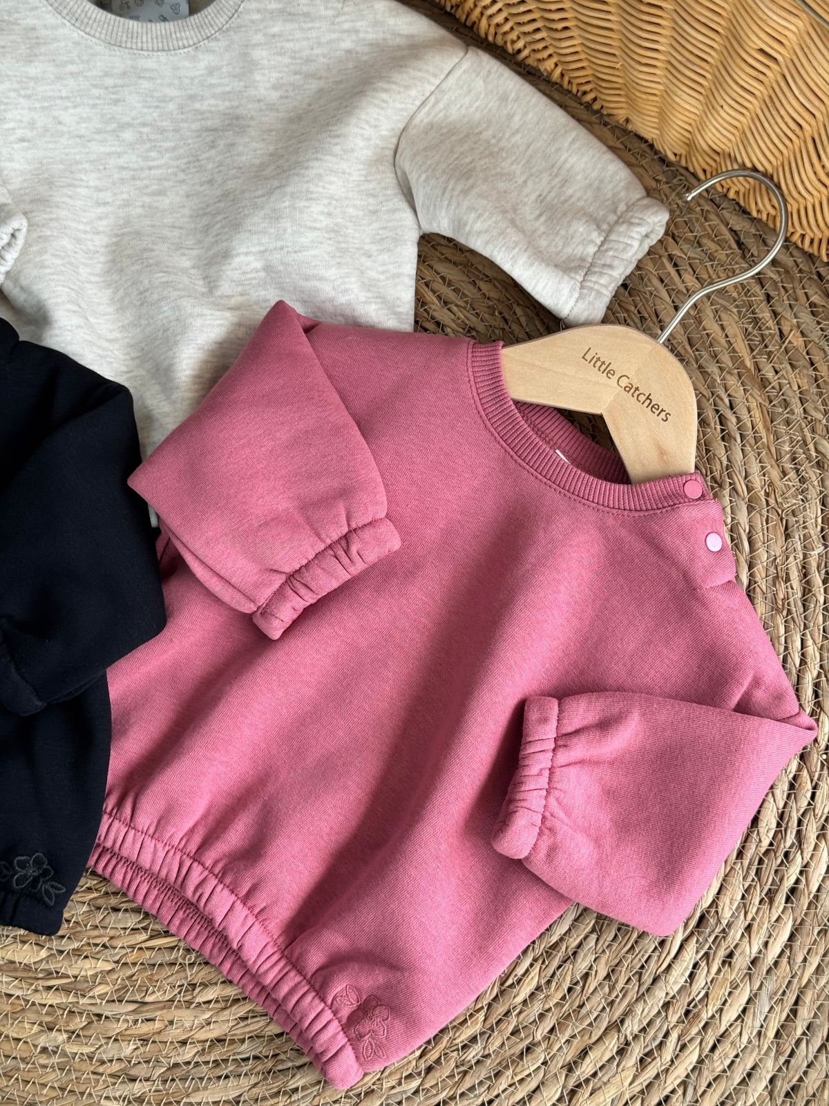 Rosy Ruffle Sweatshirts