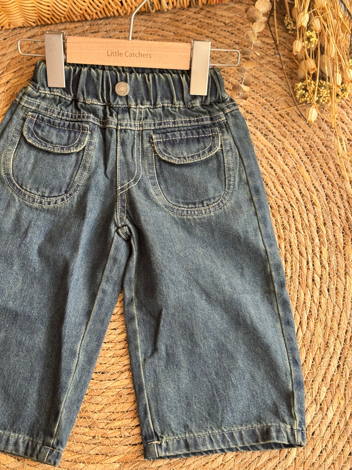 Front Pocket Denim Pants