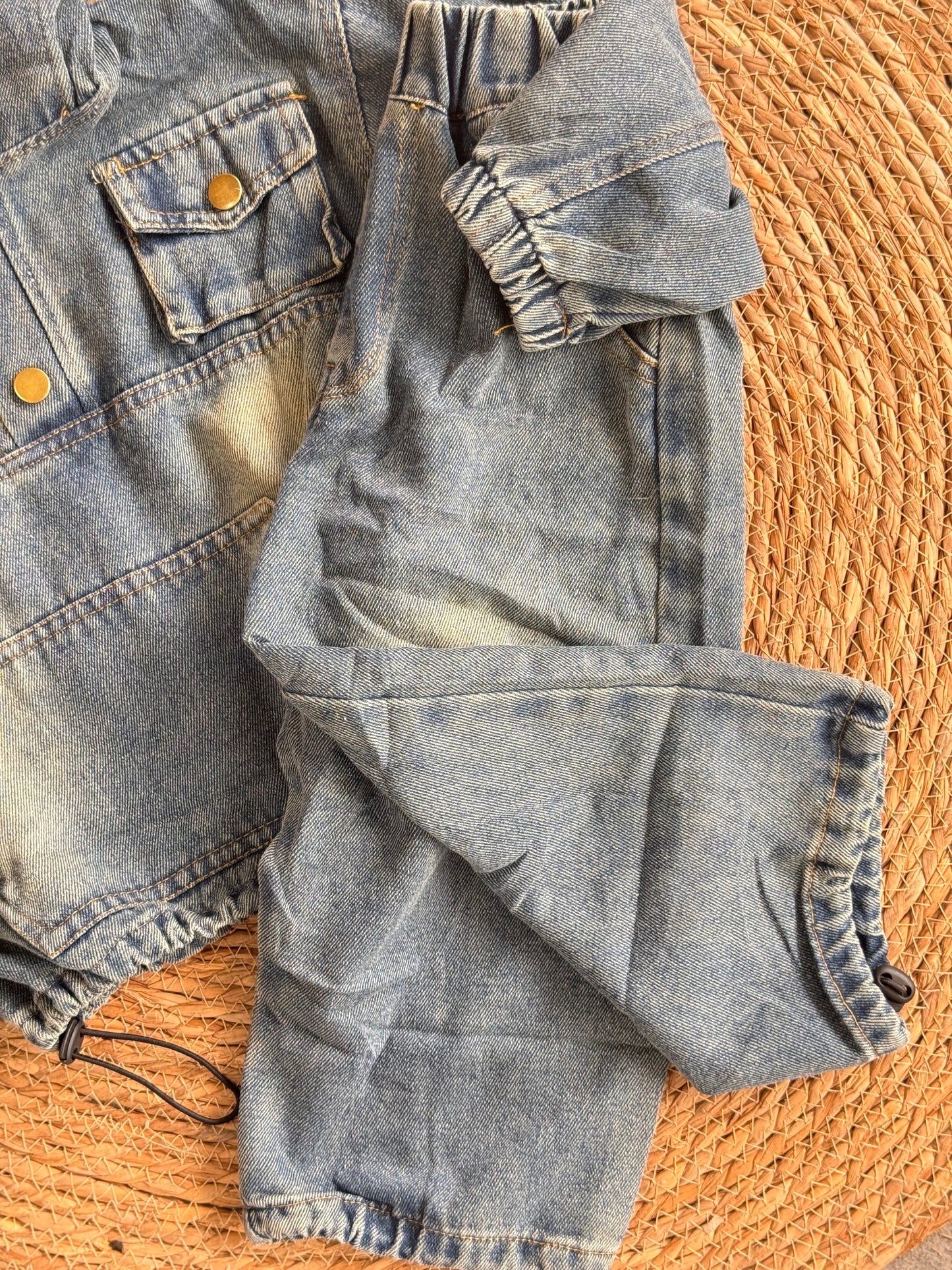 Little Trouble Denim Set
