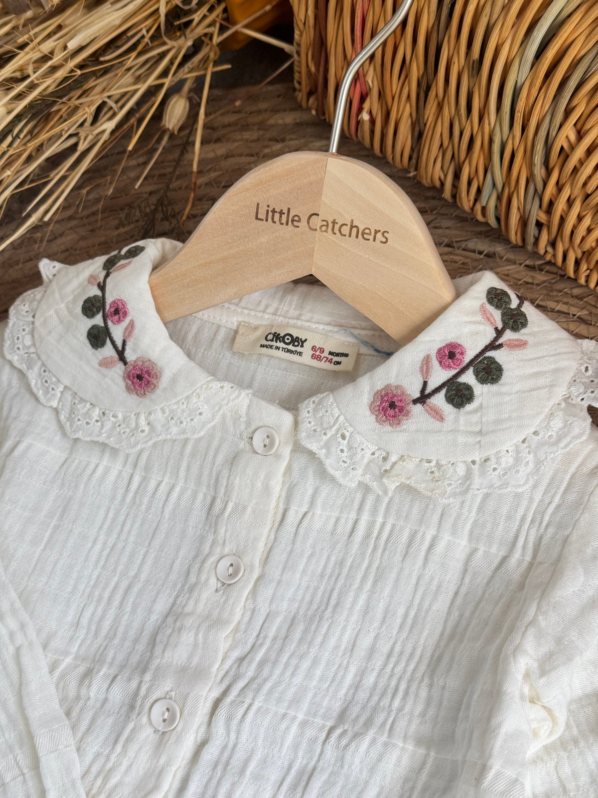 Floral White Top