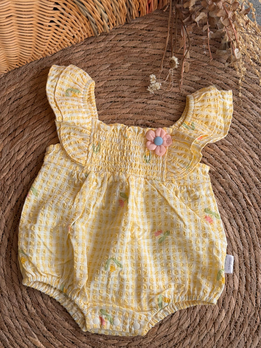 Sunny blossom Bubble Romper