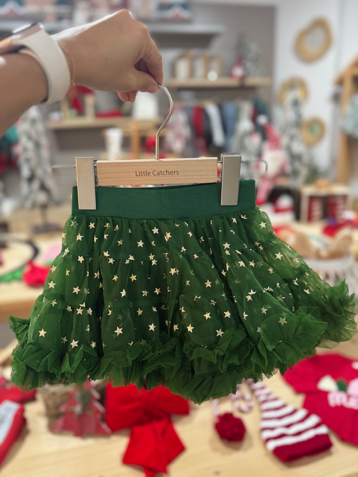 Holiday Star Tutu Skirt – Emerald Green