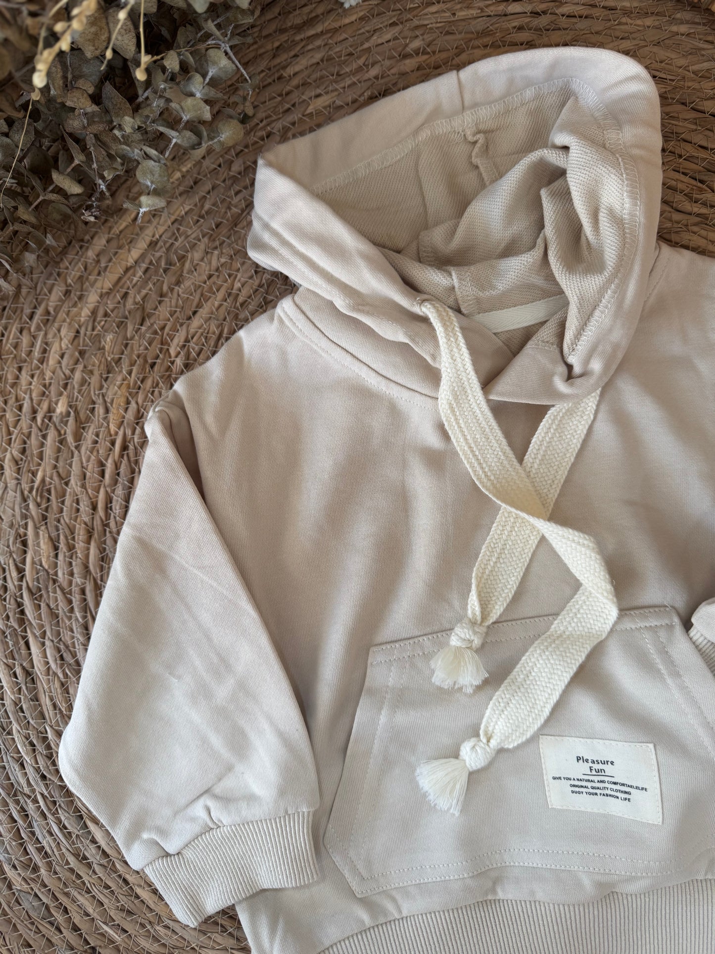 Cream Cozy Oversized Hoodie