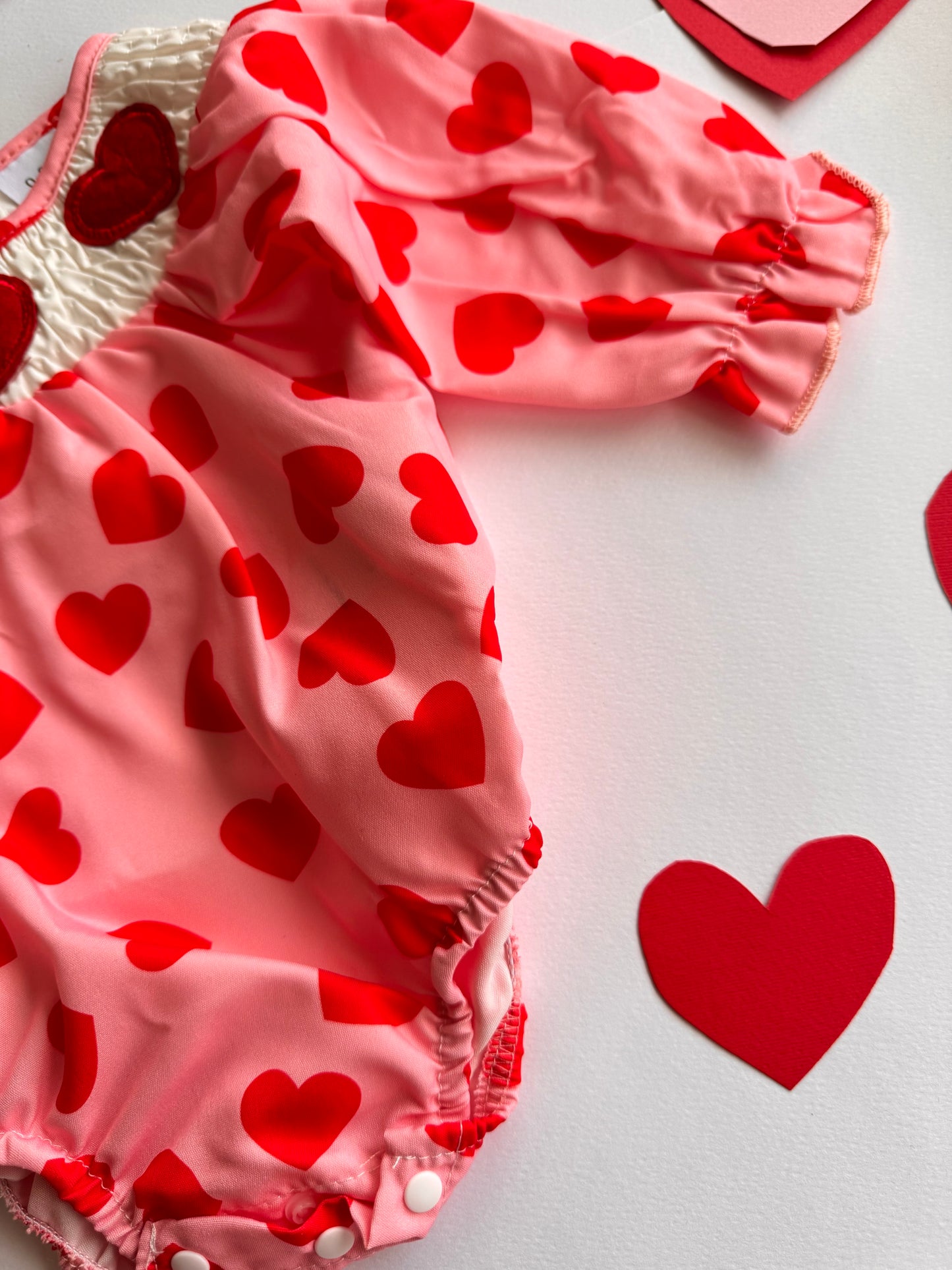 Pink Sweet Heart Romper