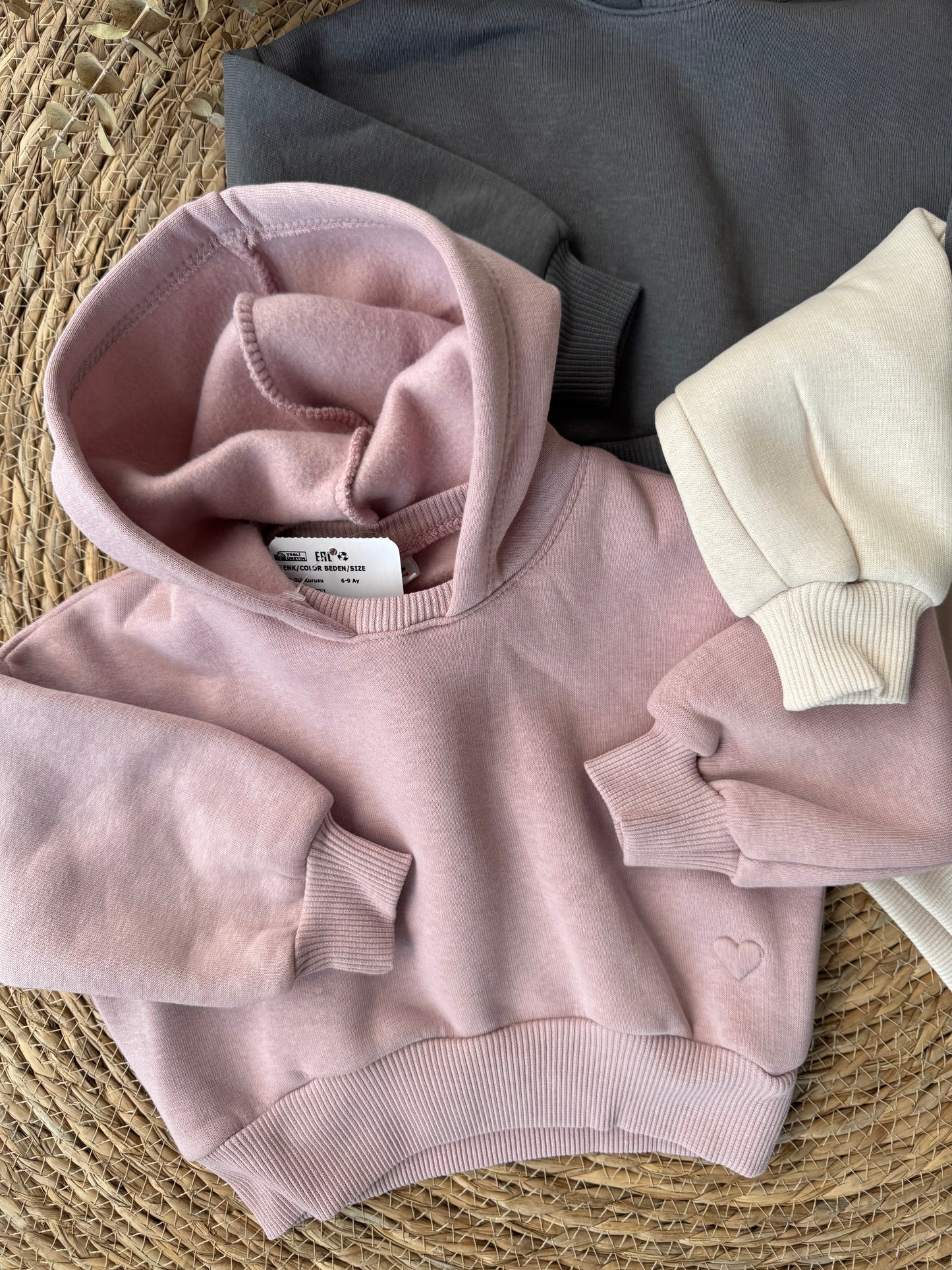 Mini Heart Fleece Hoodie