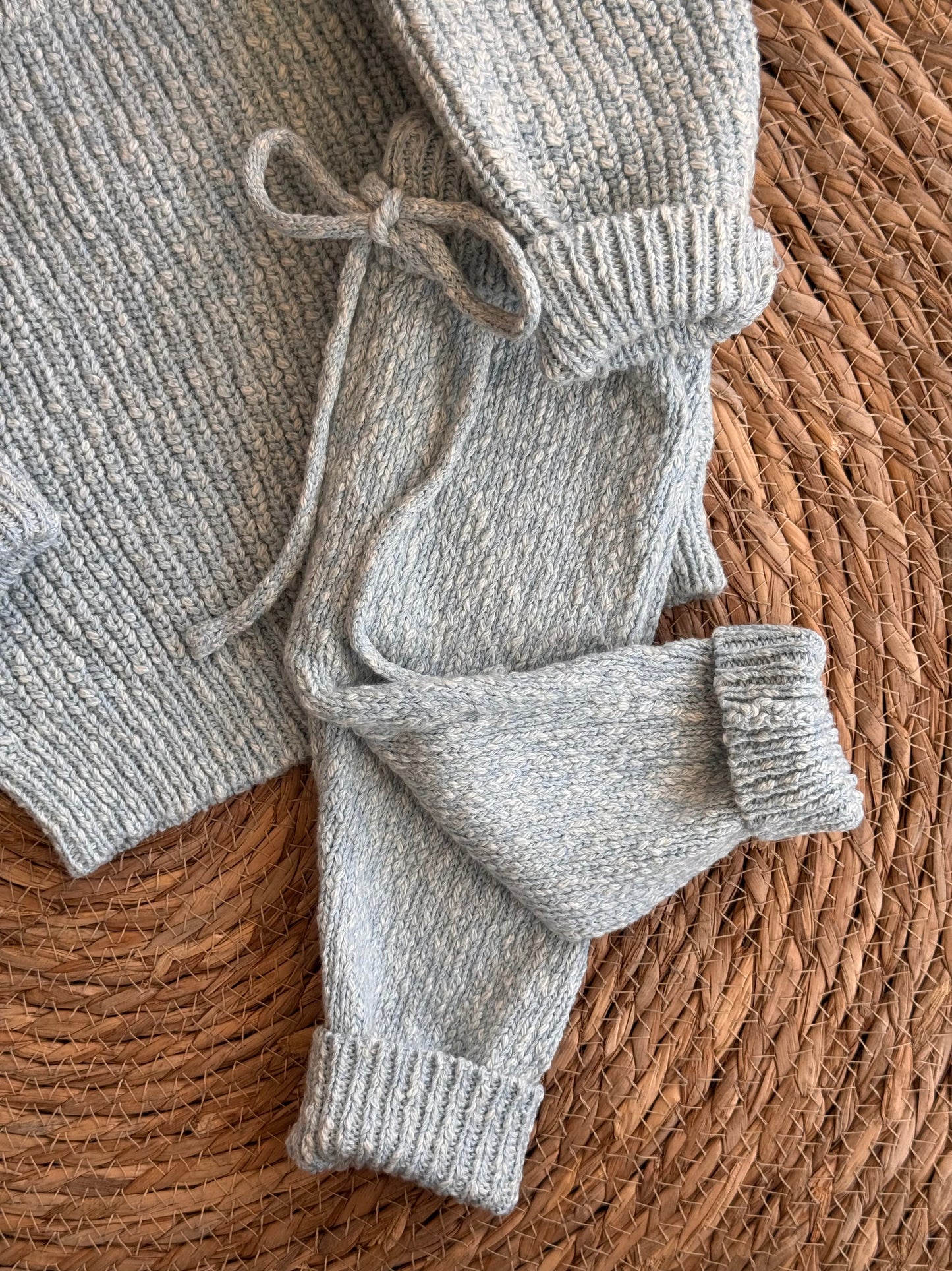 The Cozy Cotton Knit Set
–Light blue