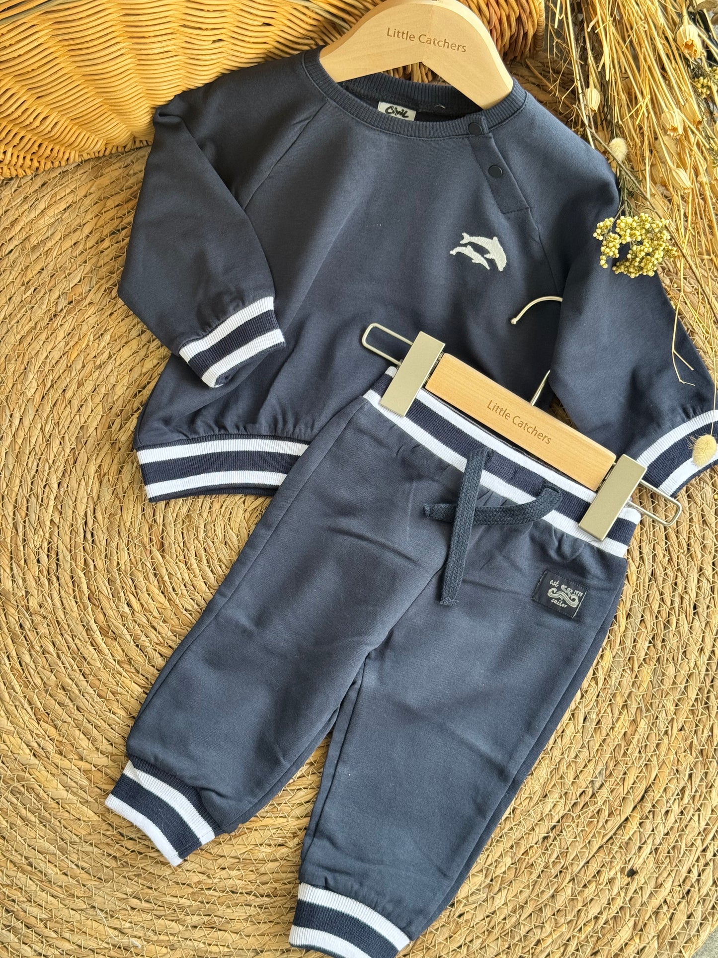 Baby Shark Set-Navy blue