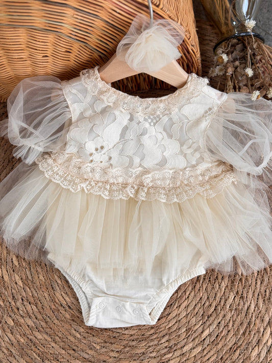 Vintage Pearl Tulle Set
