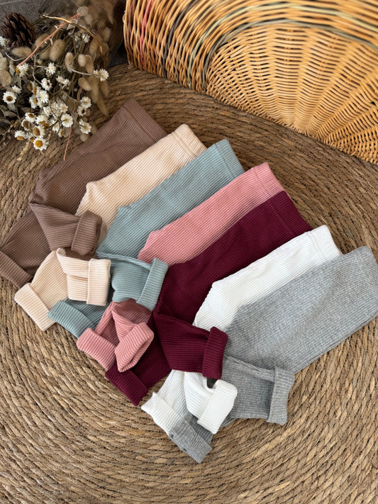 Ribbed Cotton Leggings