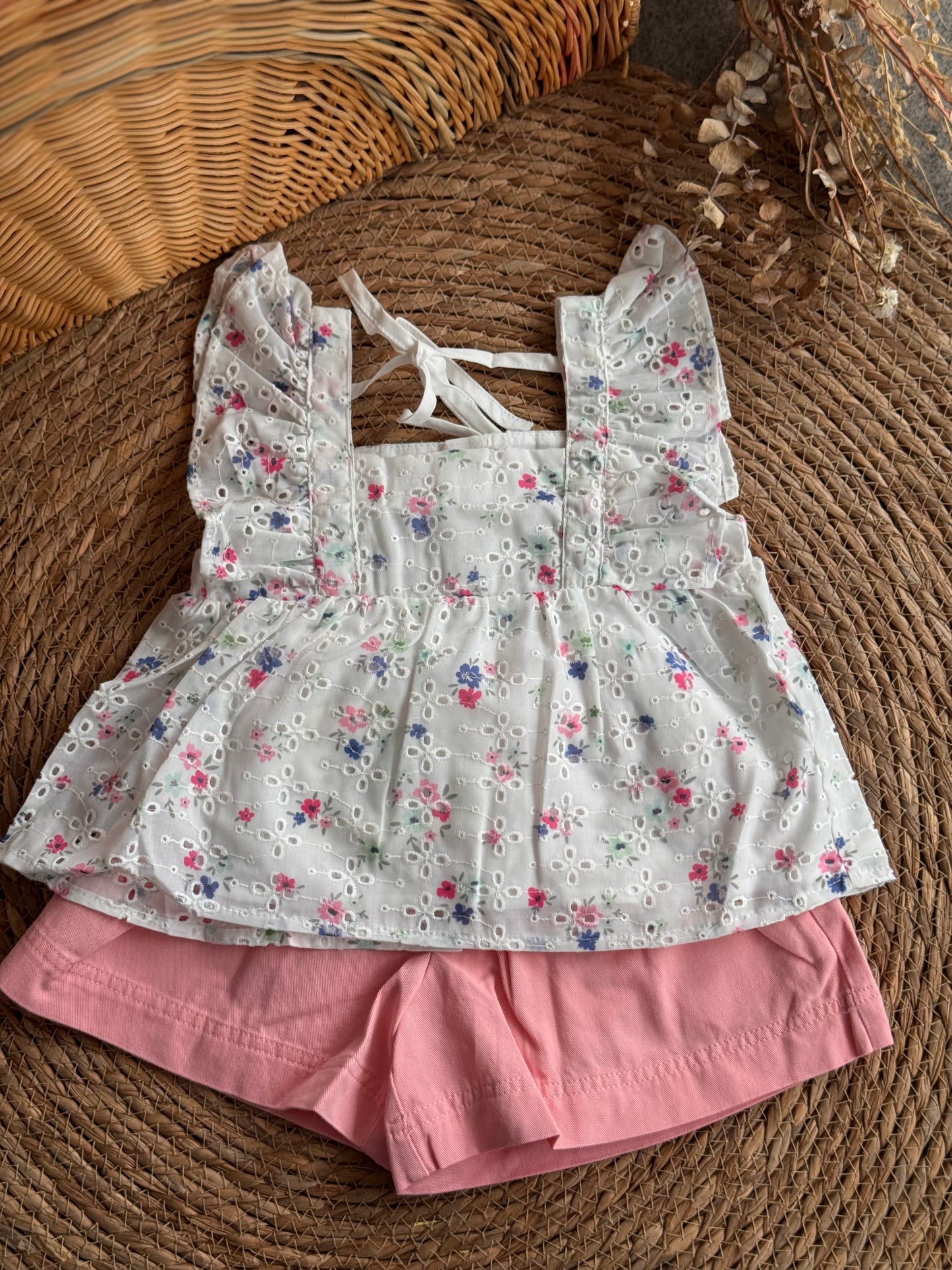 Floral Ruffle Top & Shorts