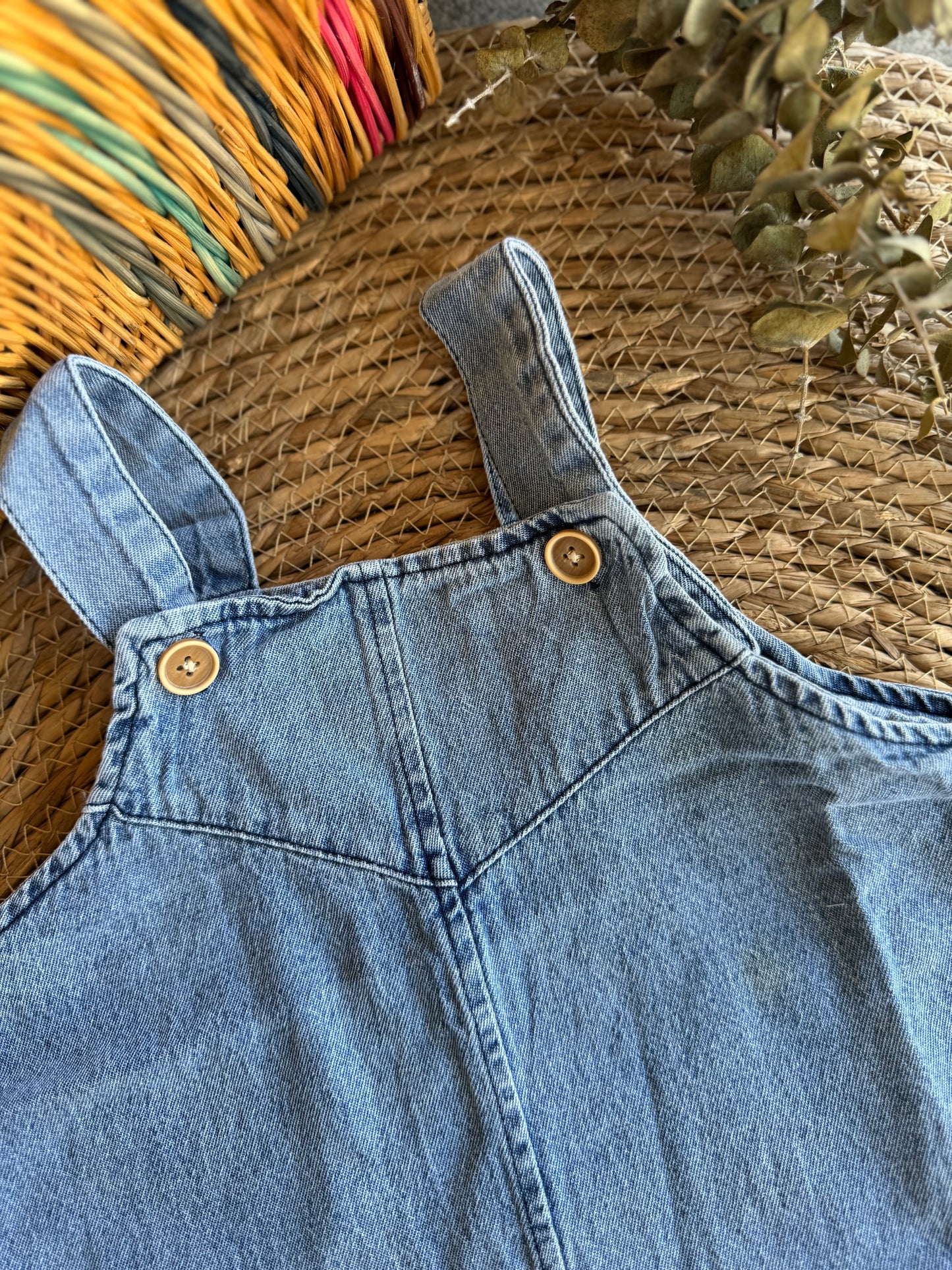 Denim jumpsuit-light blue