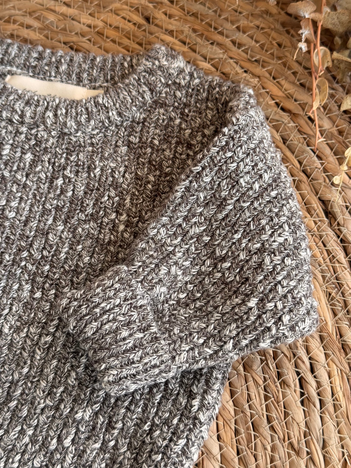 The Cozy Knit Baby Sweater –Mocha