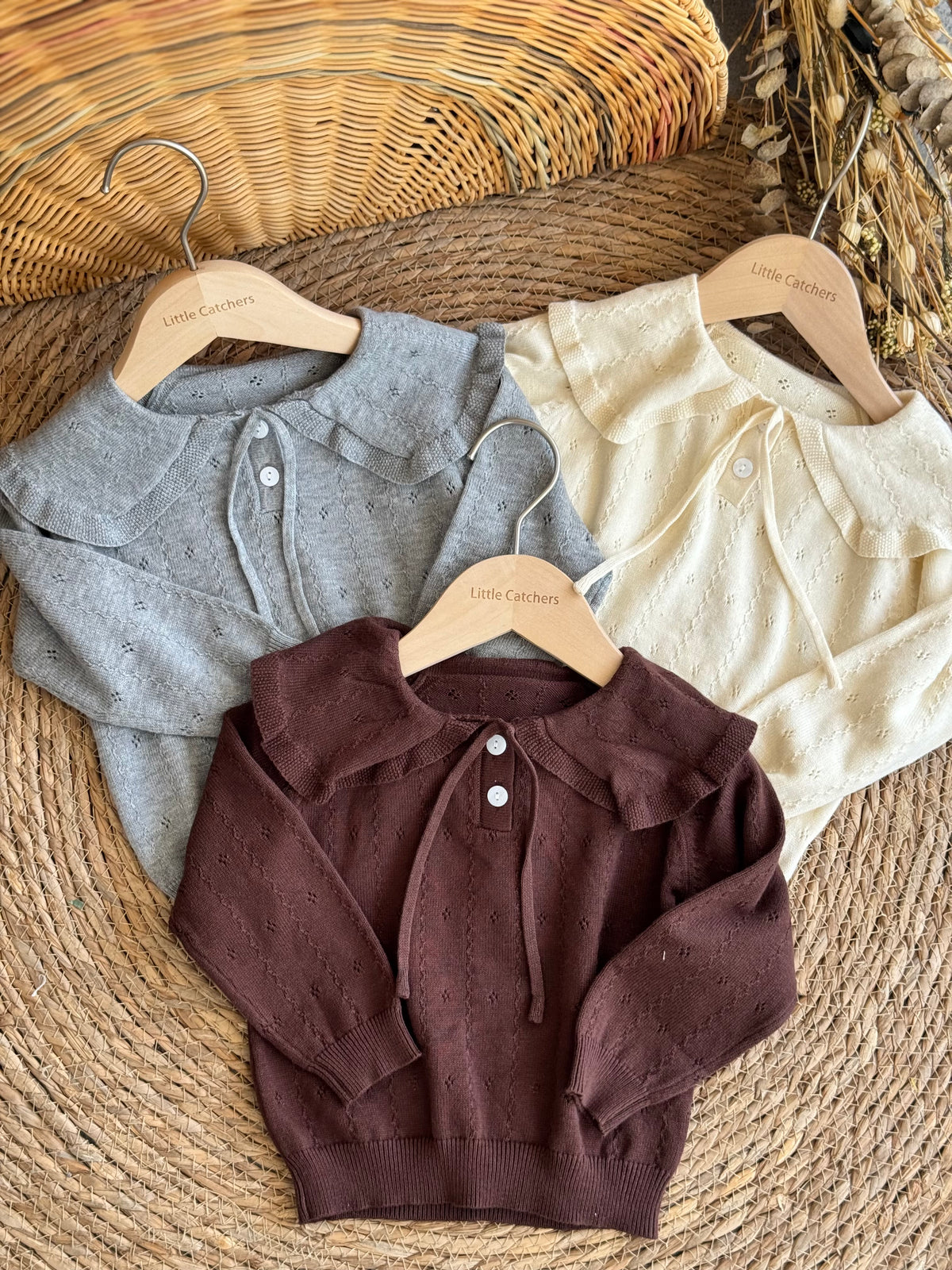 Ruffled Collar Top